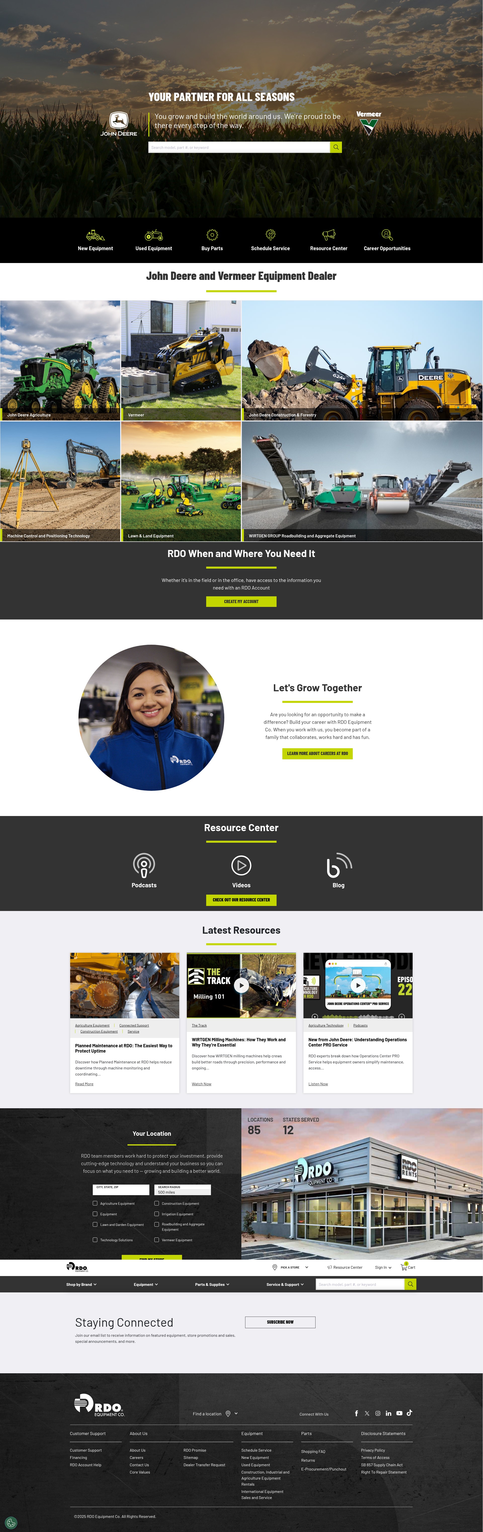 Screenshot of www.rdoequipment.com