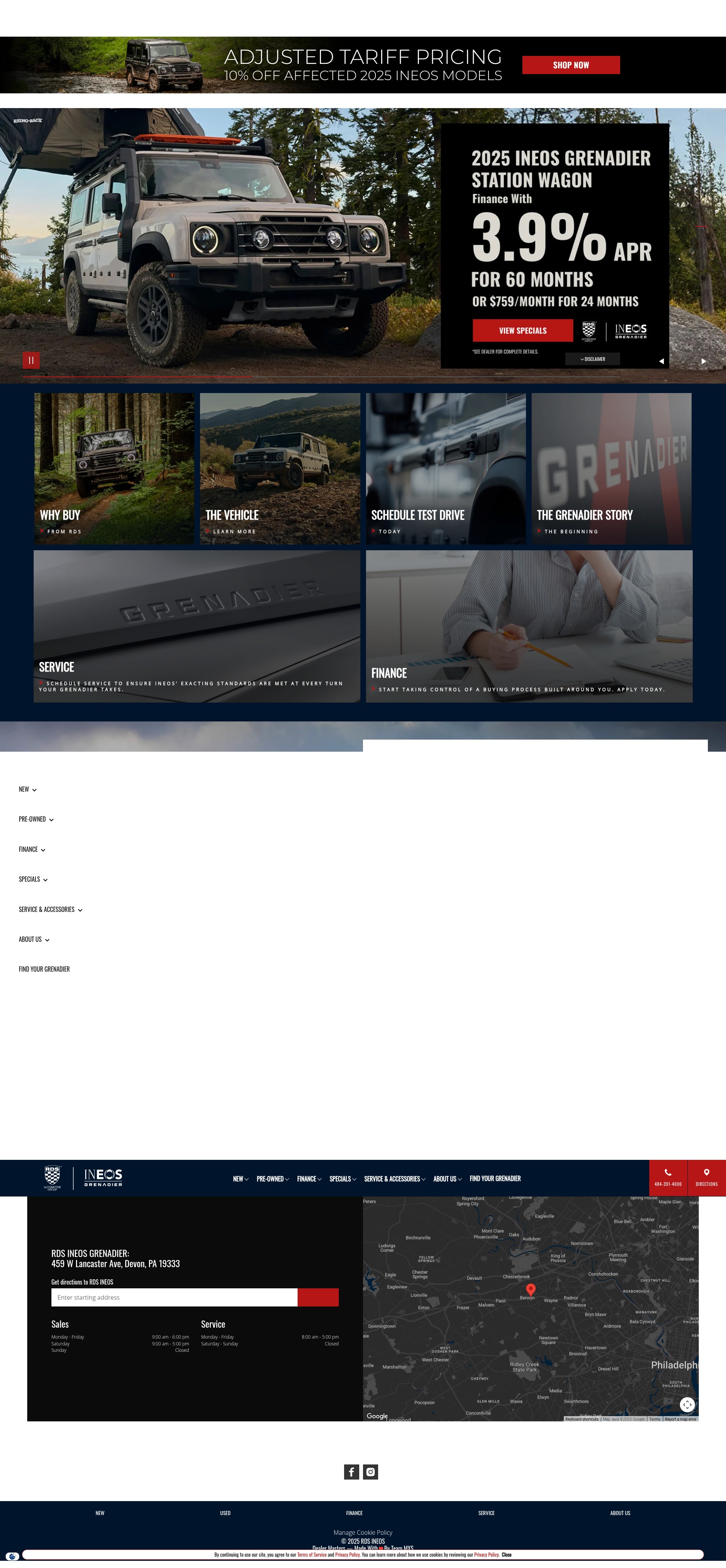 Screenshot of www.rdsineosgrenadier.com