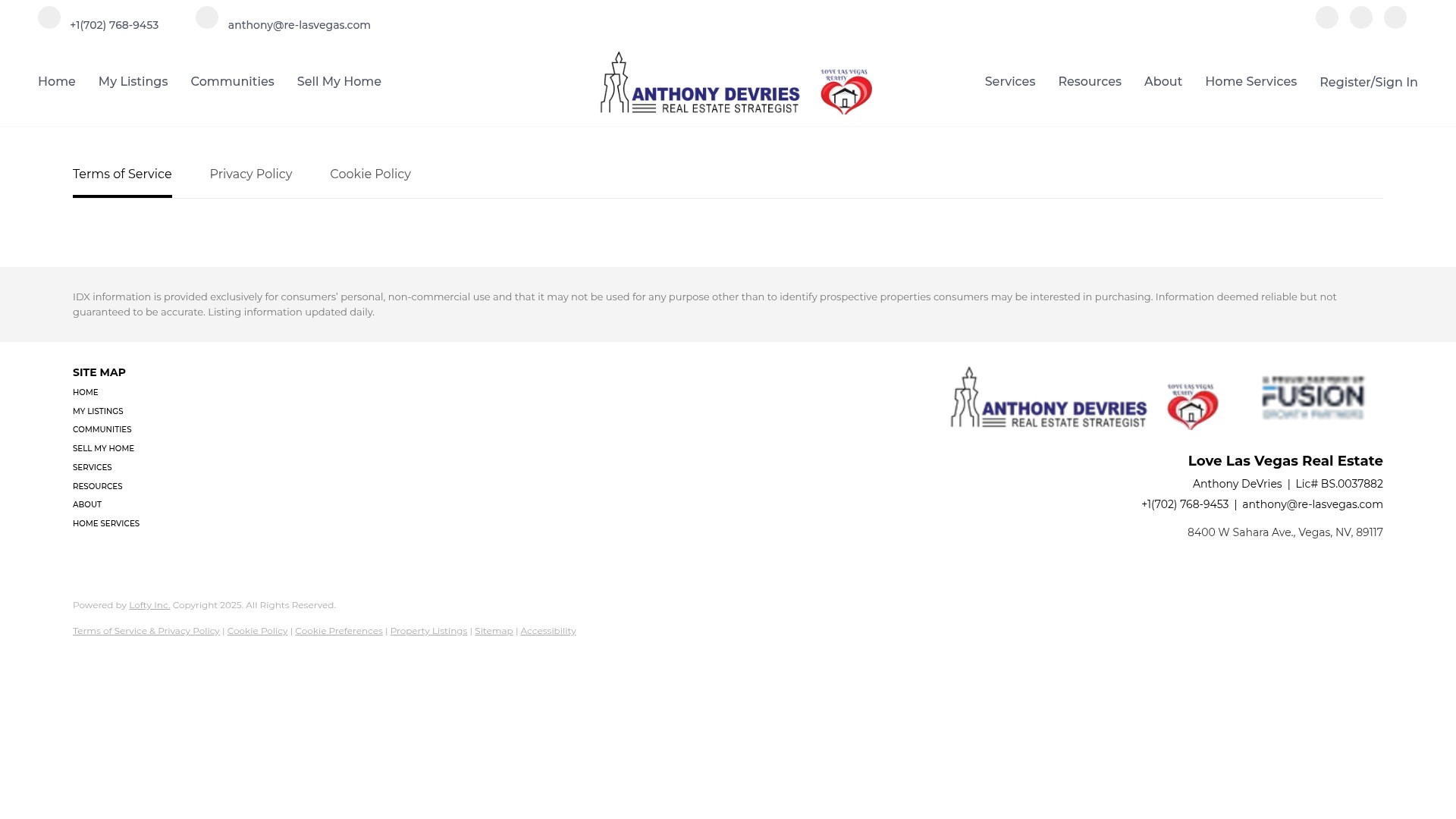 Screenshot of www.re-lasvegas.com