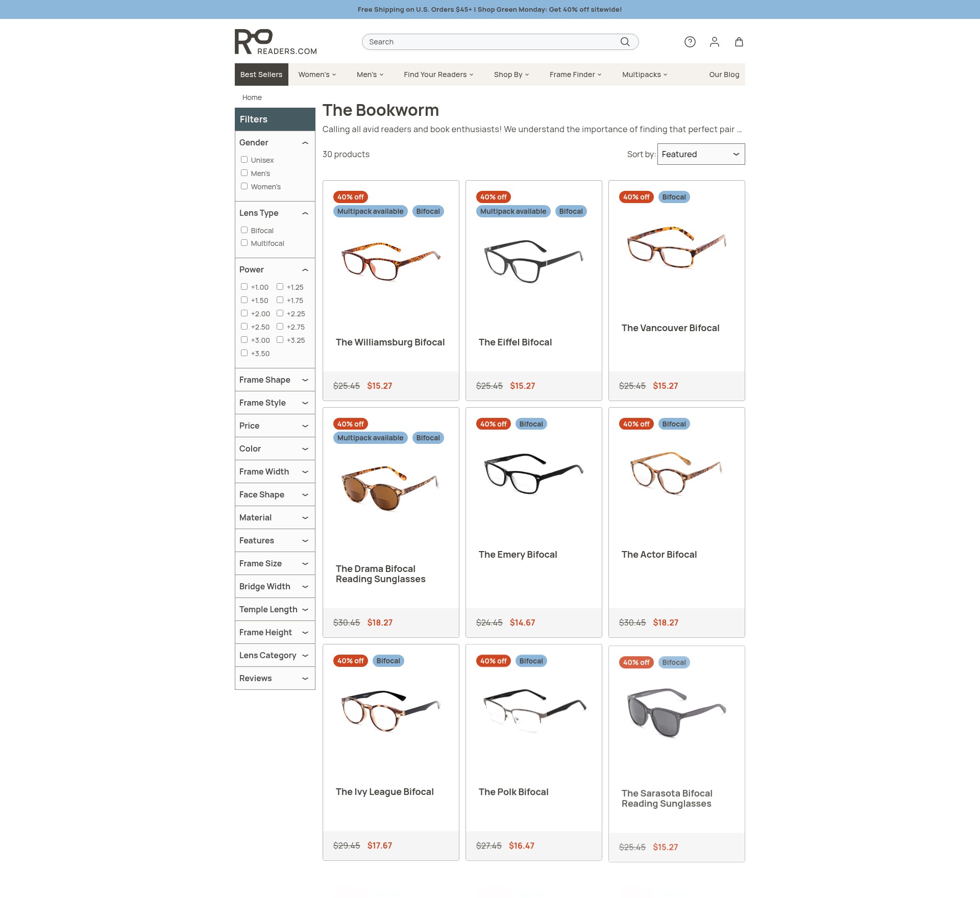 Screenshot of www.readers.com