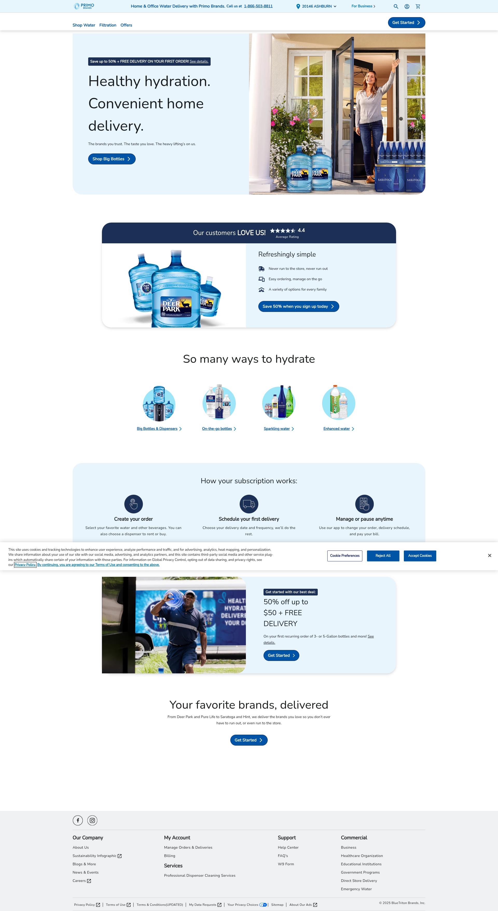 Screenshot of www.readyrefresh.com