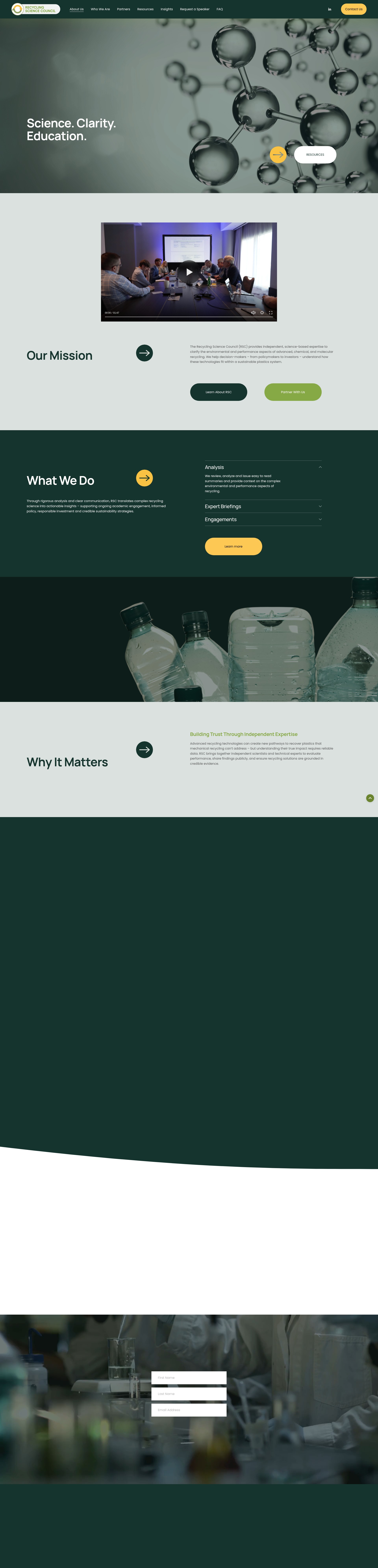 Screenshot of www.recyclingcouncil.org