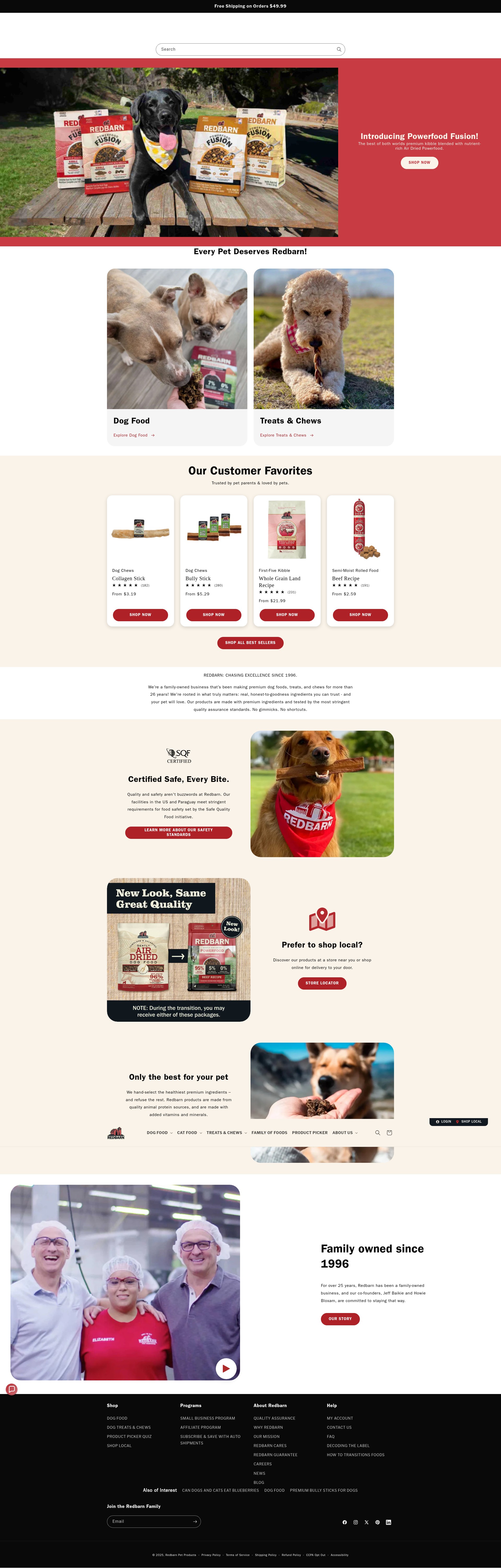 Screenshot of www.redbarn.com