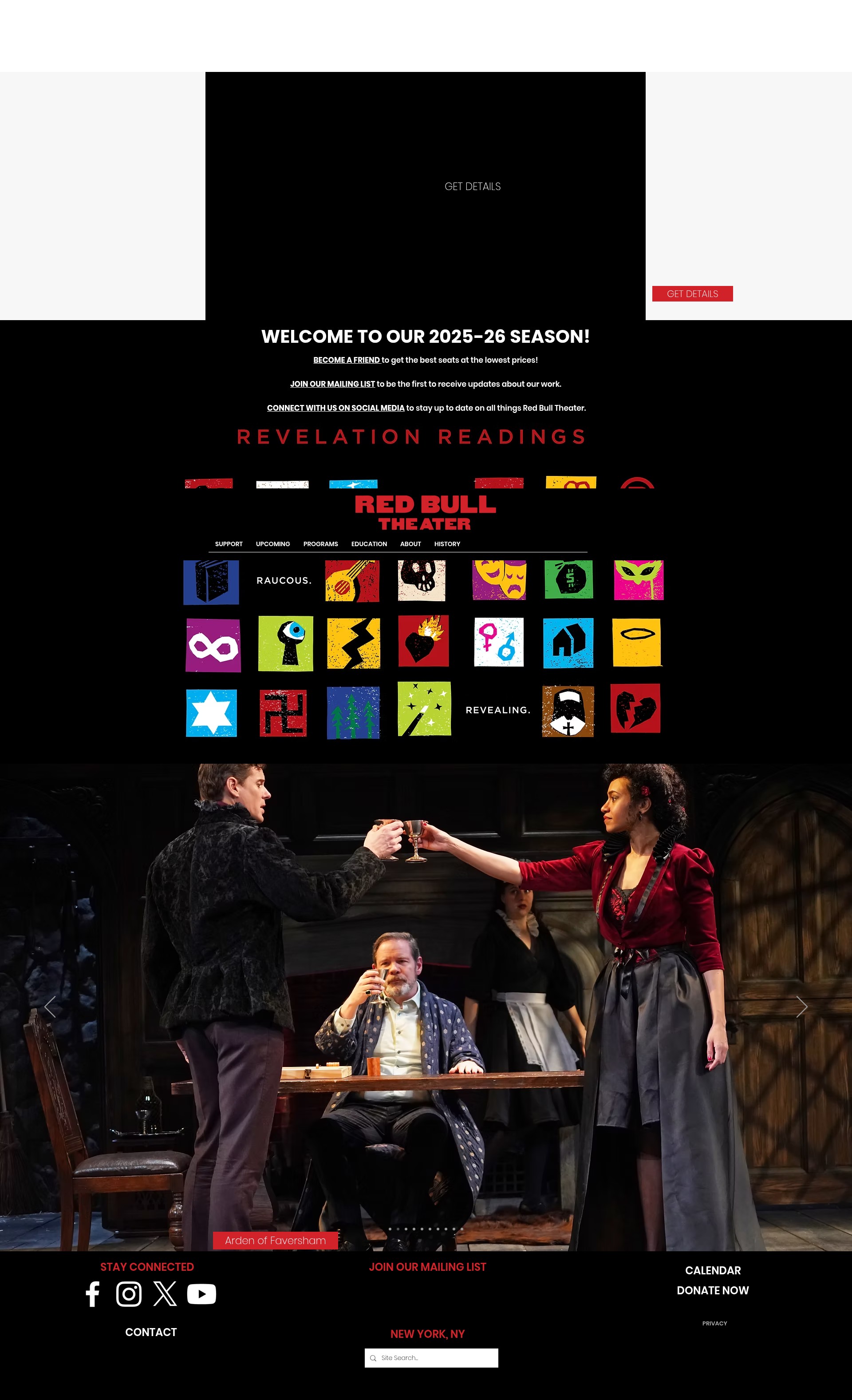 Screenshot of www.redbulltheater.com