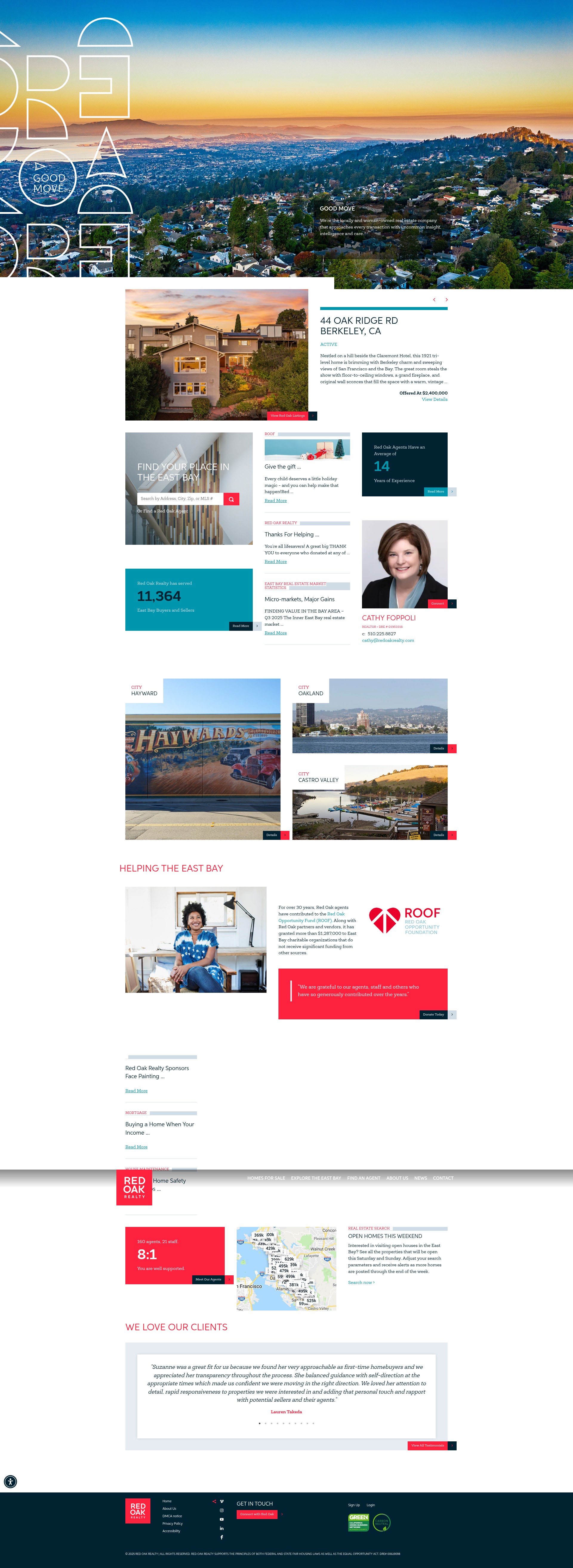 Screenshot of www.redoakrealty.com