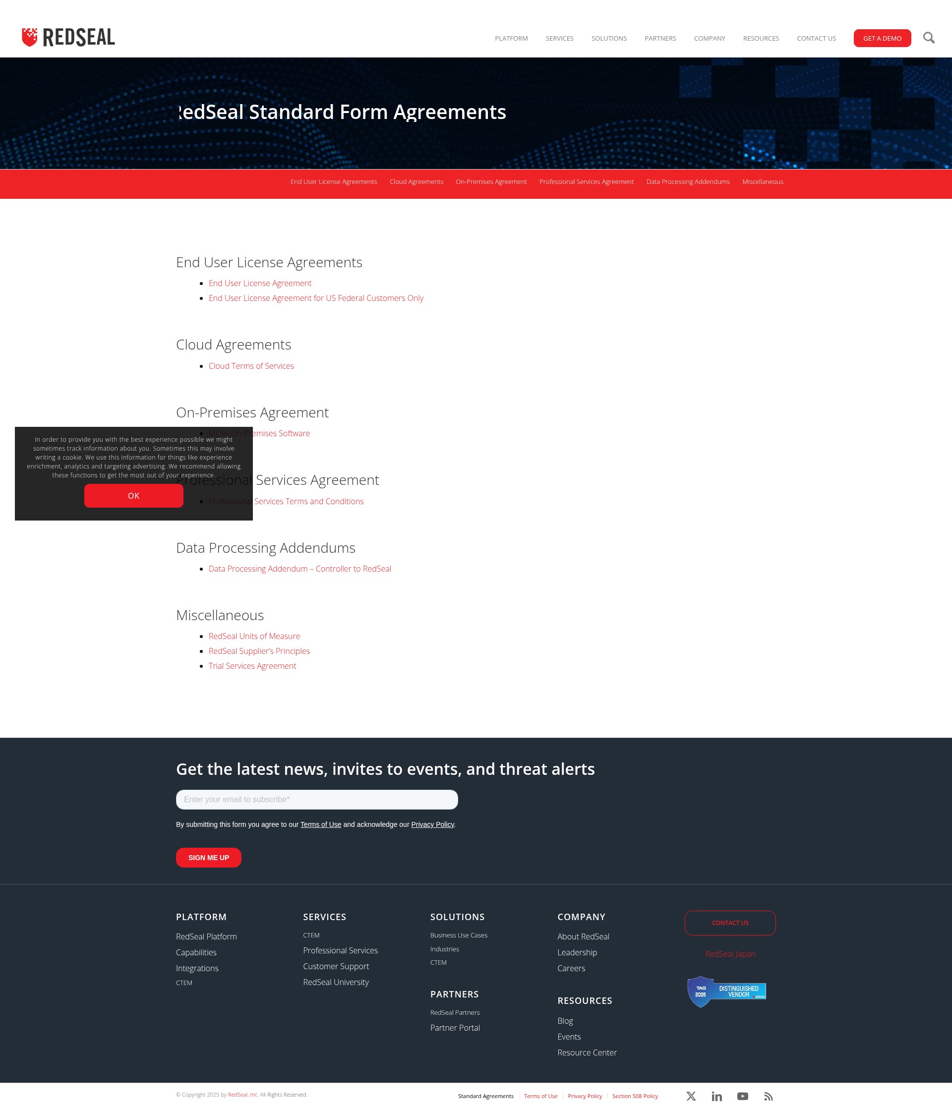 Screenshot of www.redseal.net