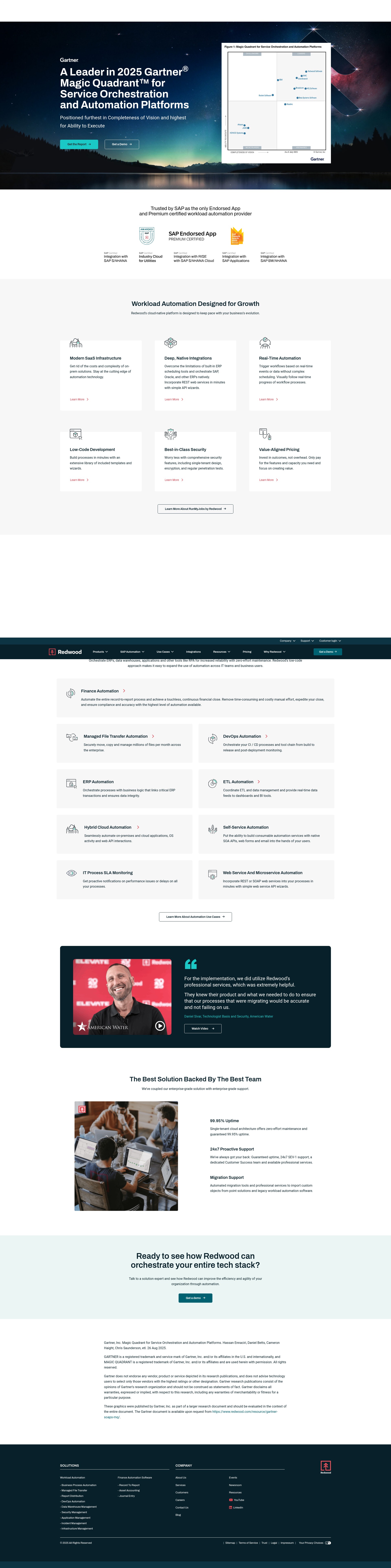 Screenshot of www.redwood.com