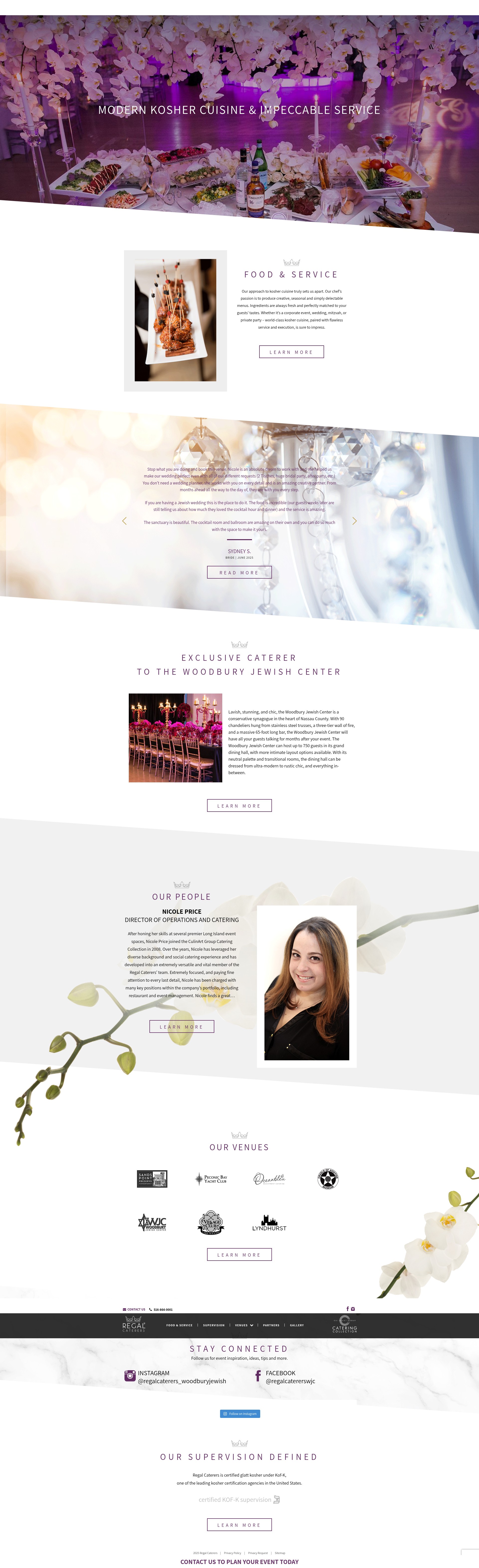 Screenshot of www.regalcaterers.com