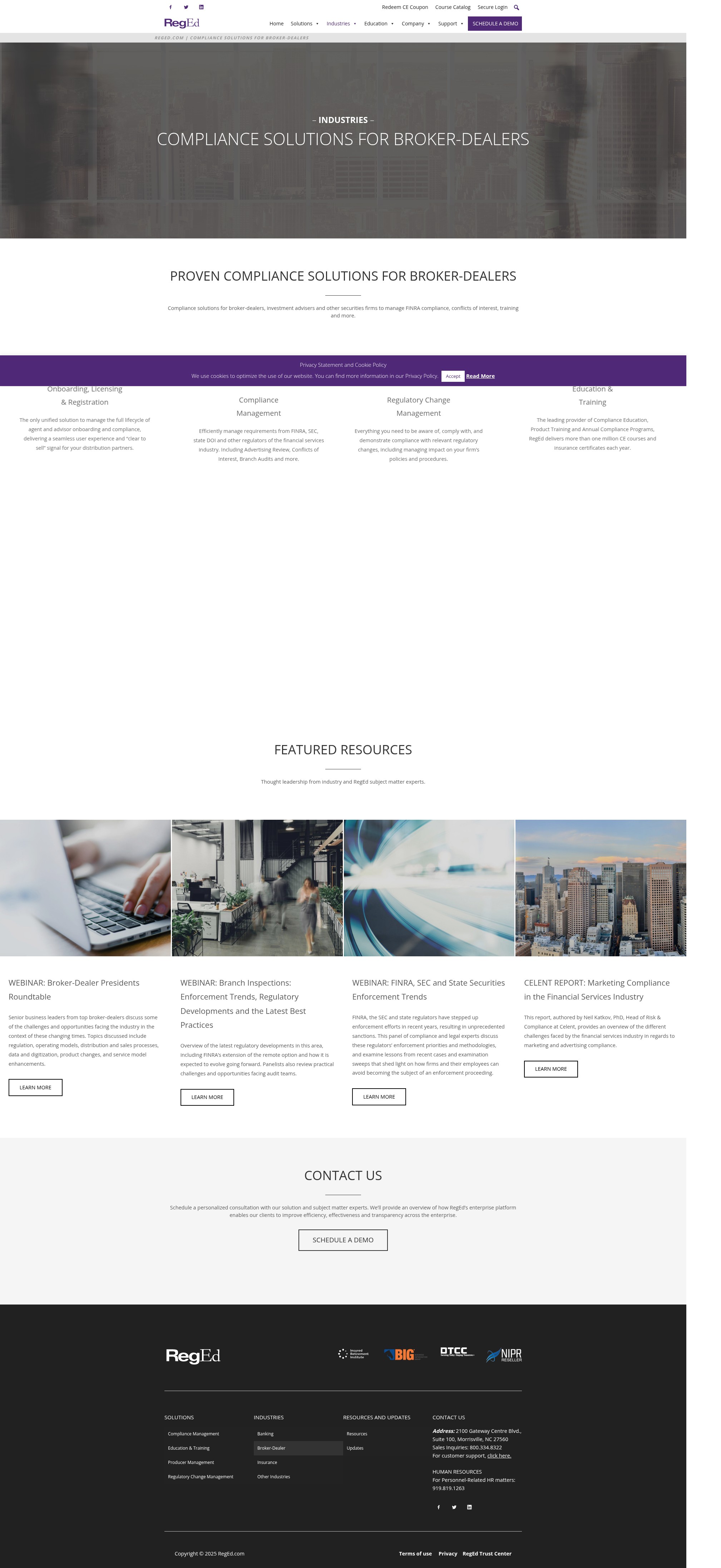 Screenshot of www.reged.com