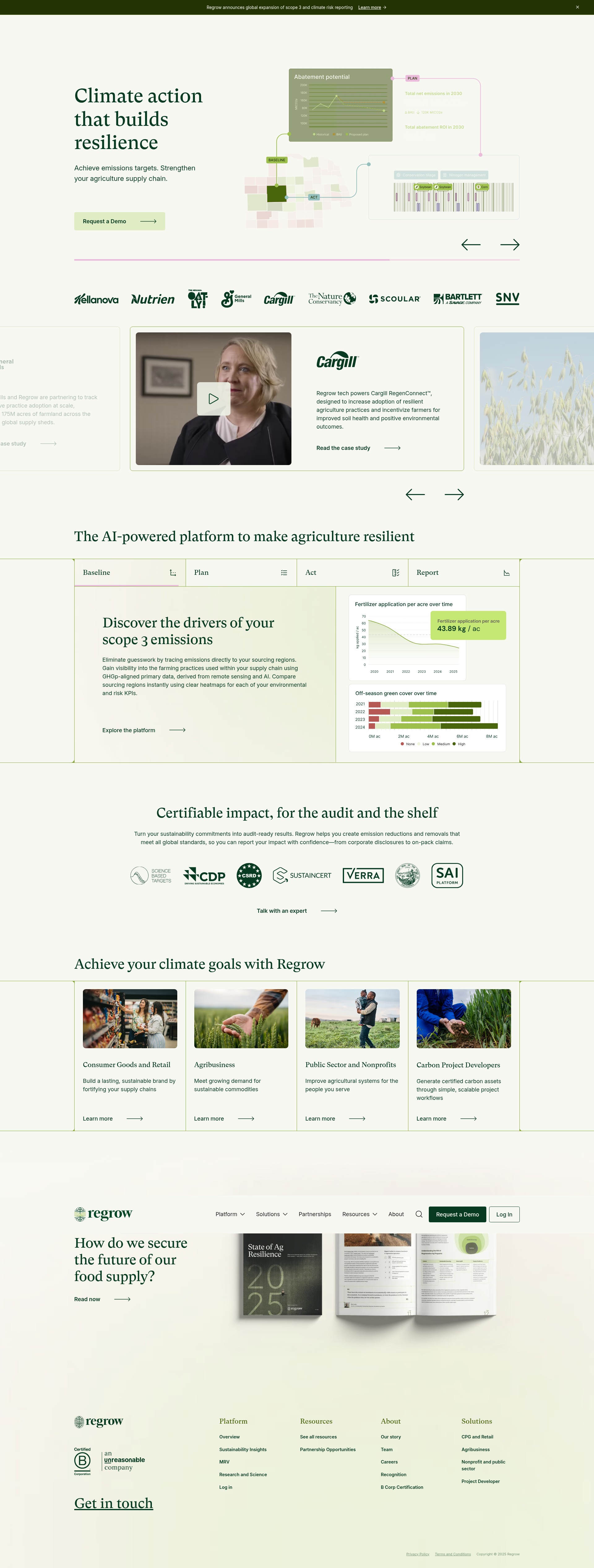 Screenshot of www.regrow.ag