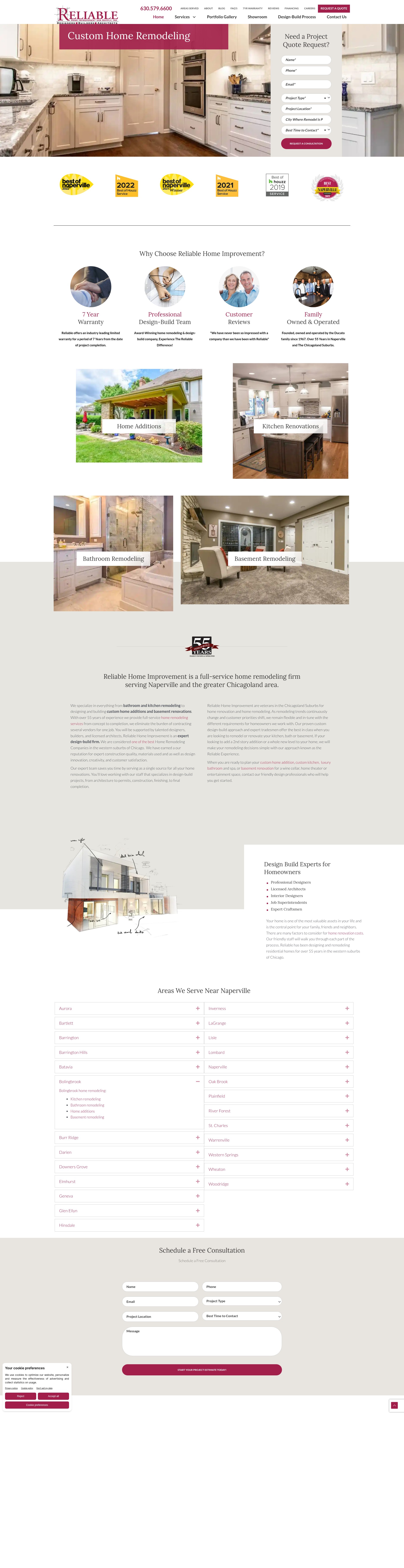 Screenshot of www.reliablehomeimprov.com