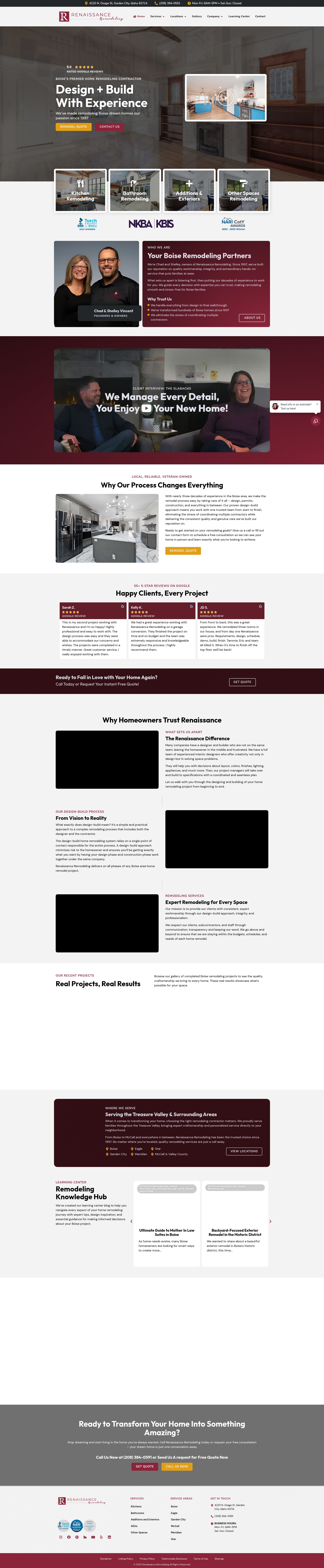 Screenshot of www.remodelboise.com
