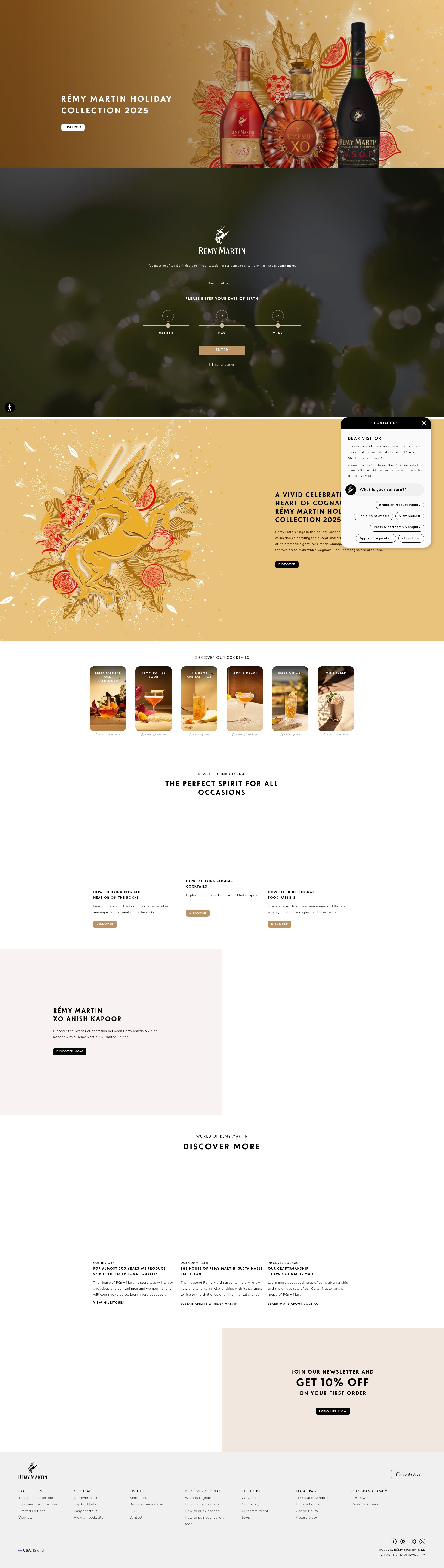 Screenshot of www.remymartin.com