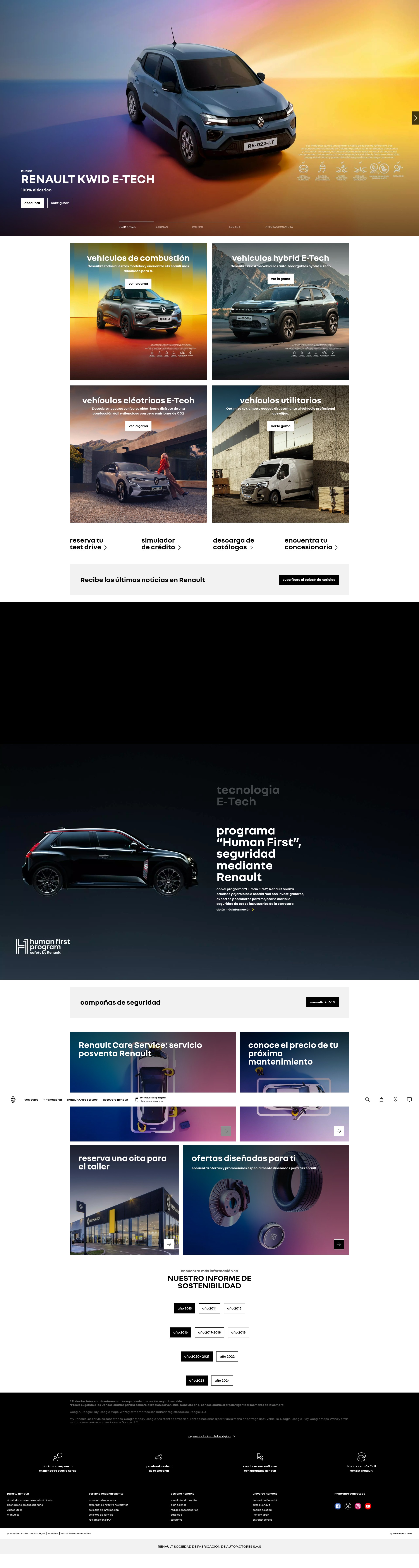 Screenshot of www.renault.com.co