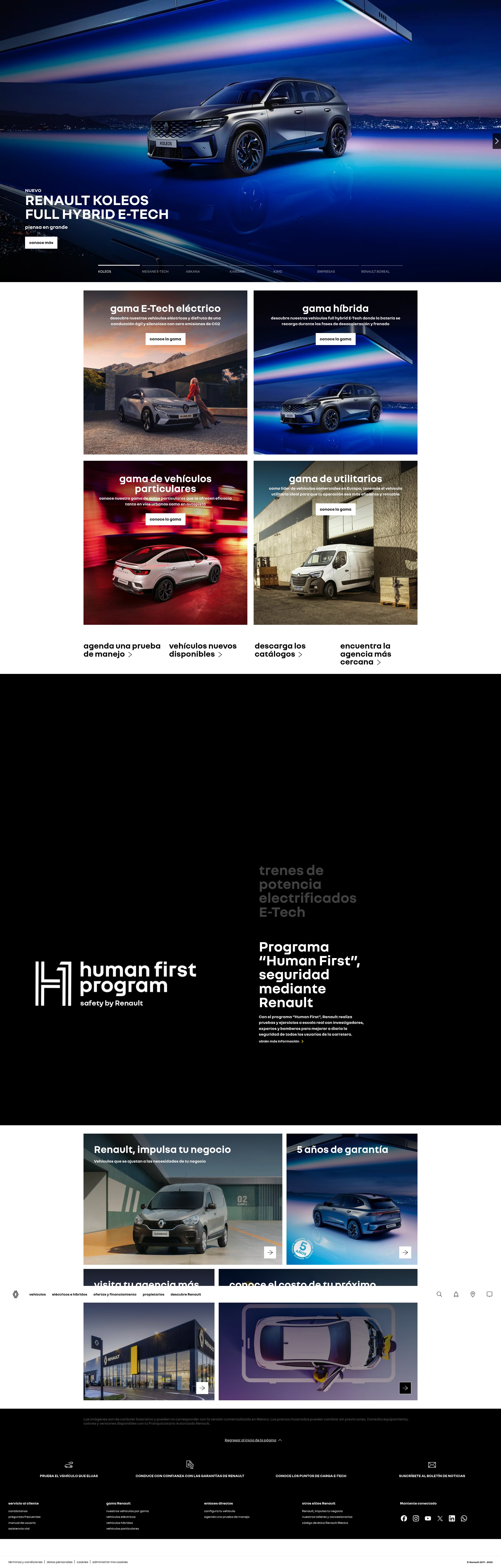 Screenshot of www.renault.com.mx