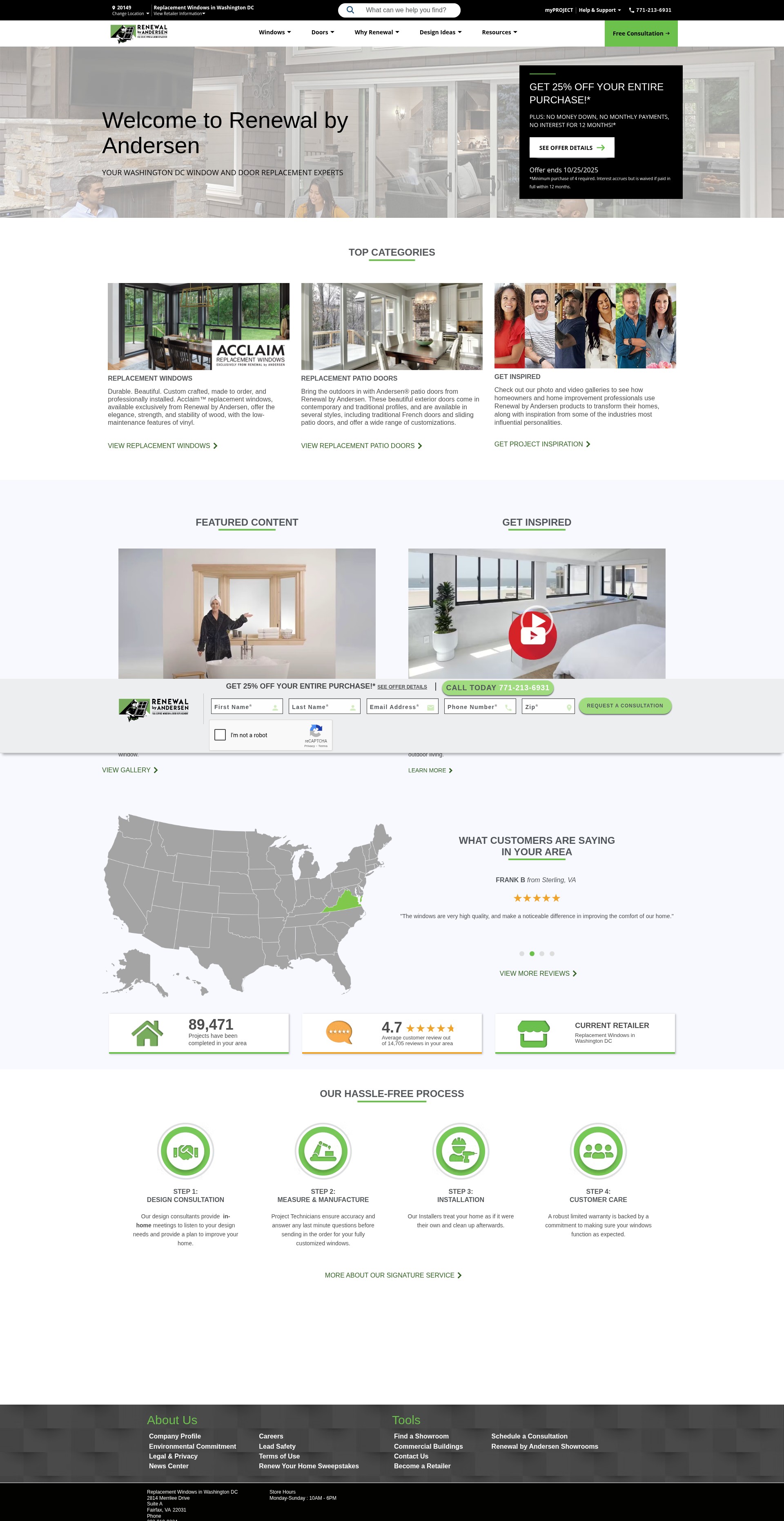 Screenshot of www.renewalbyandersen.com