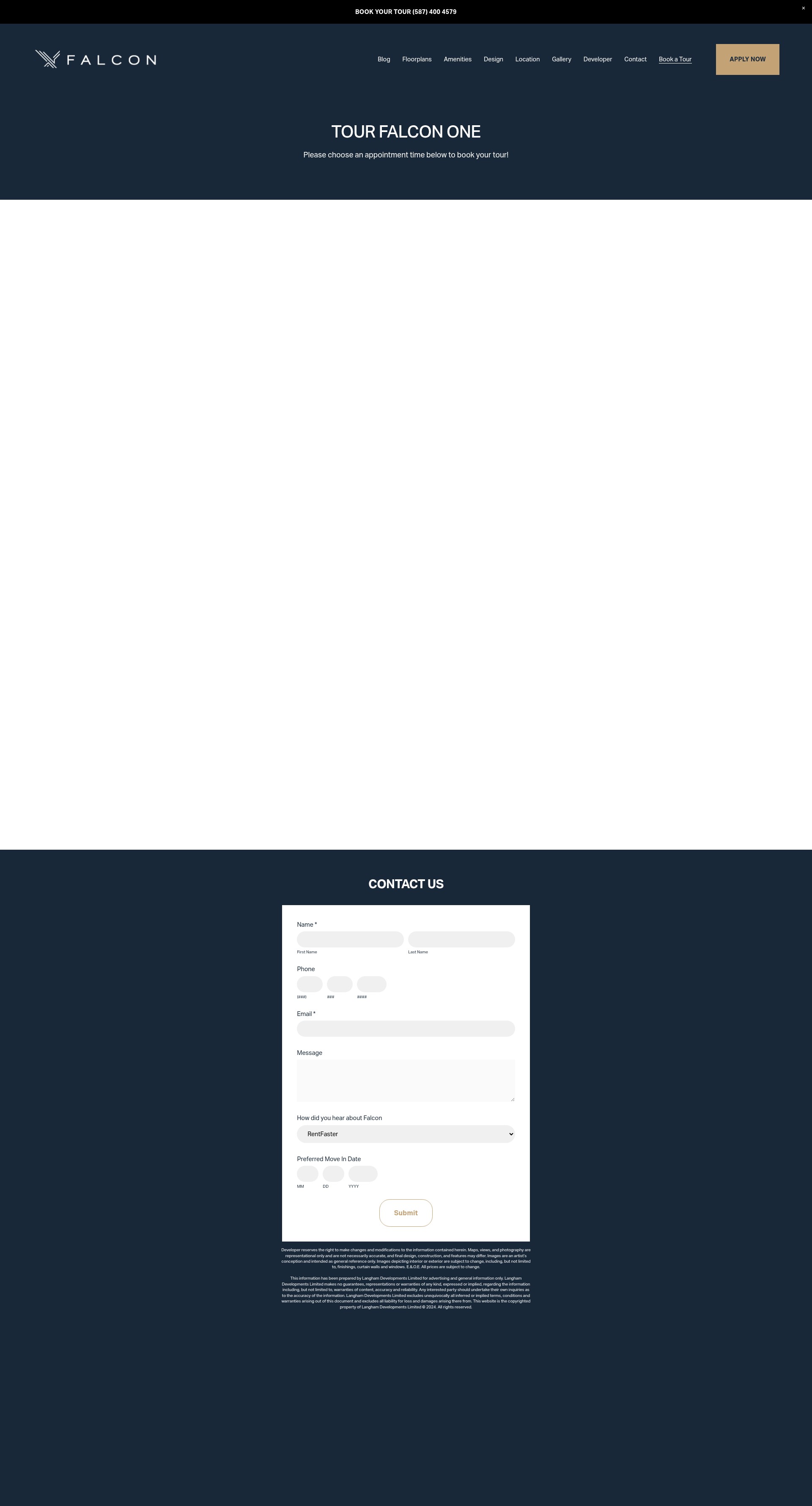 Screenshot of www.rentfalcon.ca