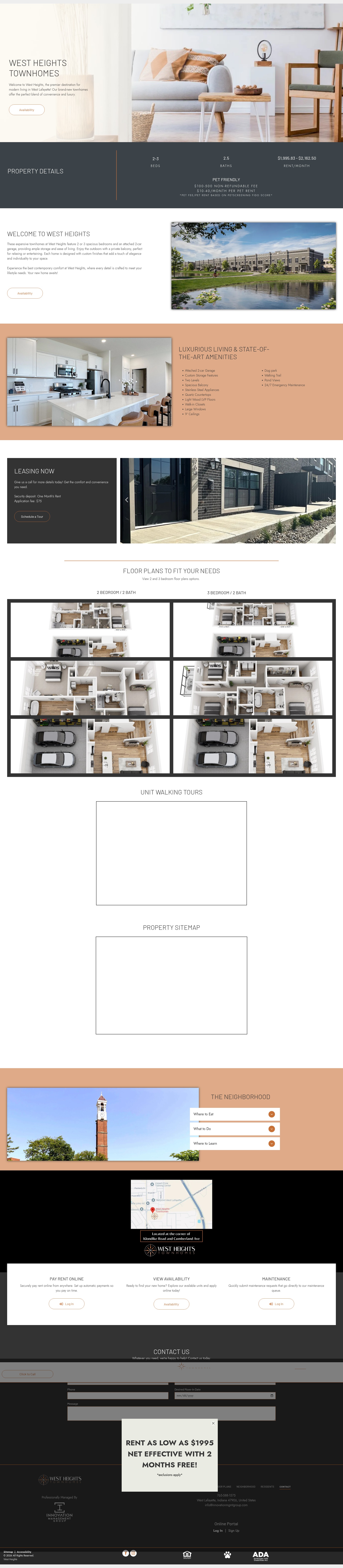 Screenshot of www.rentwestheights.com