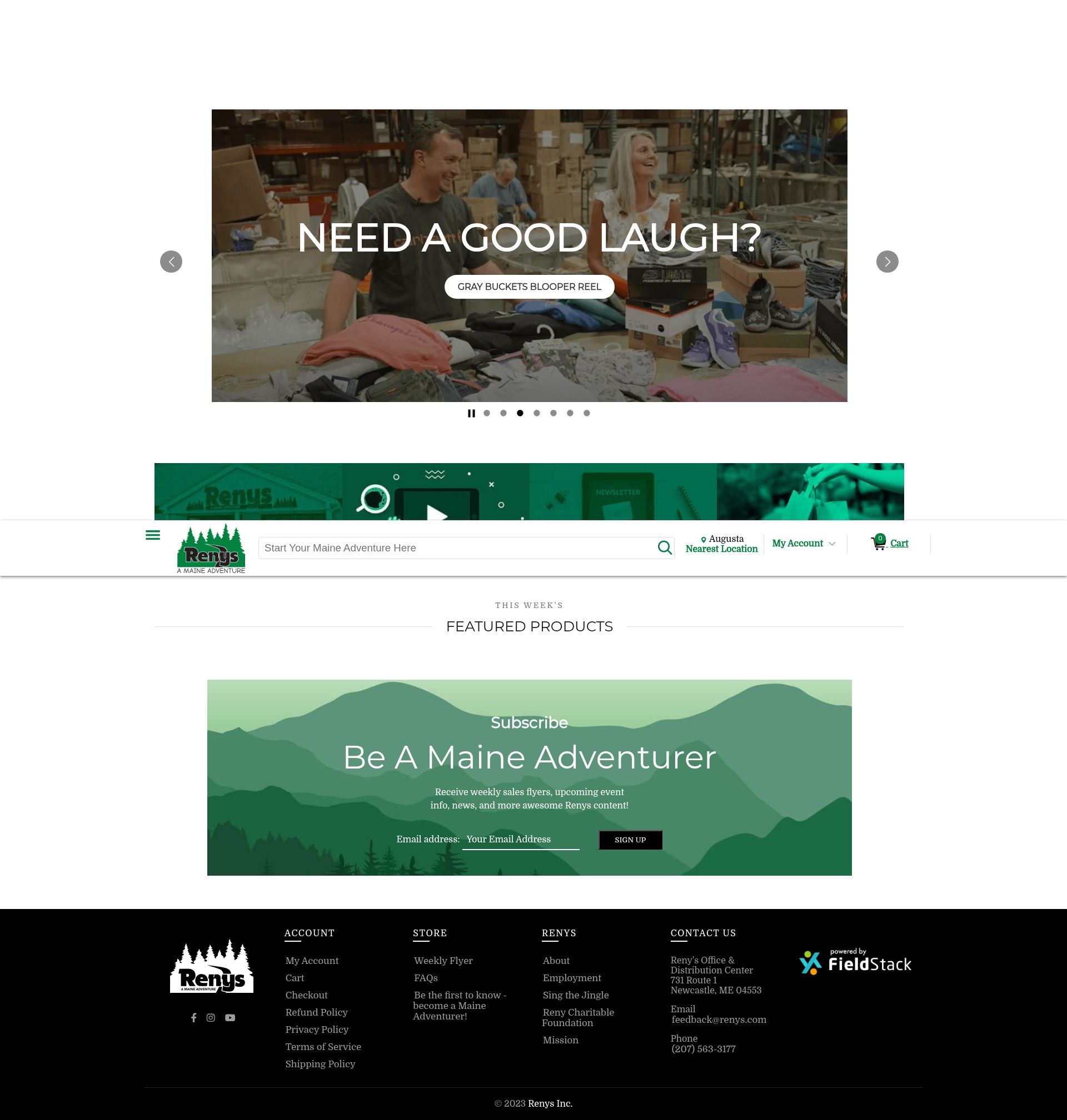 Screenshot of www.renys.com