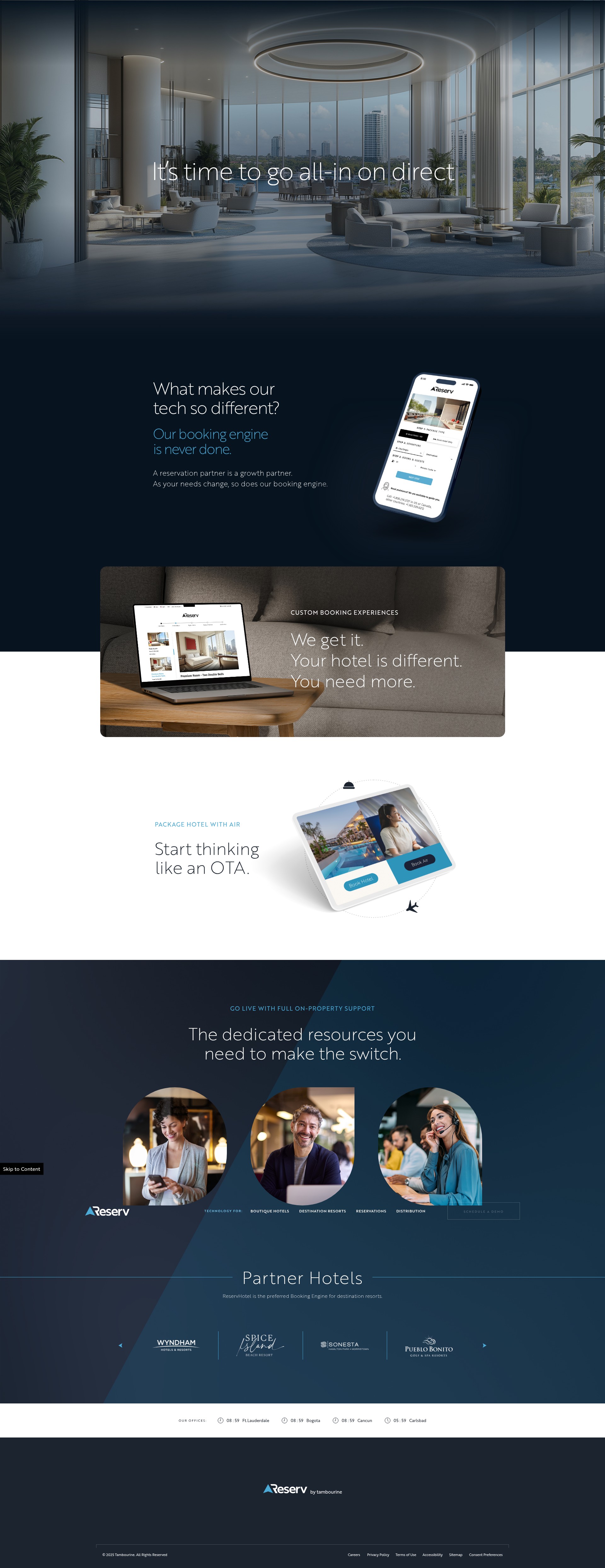 Screenshot of www.reservhotel.com