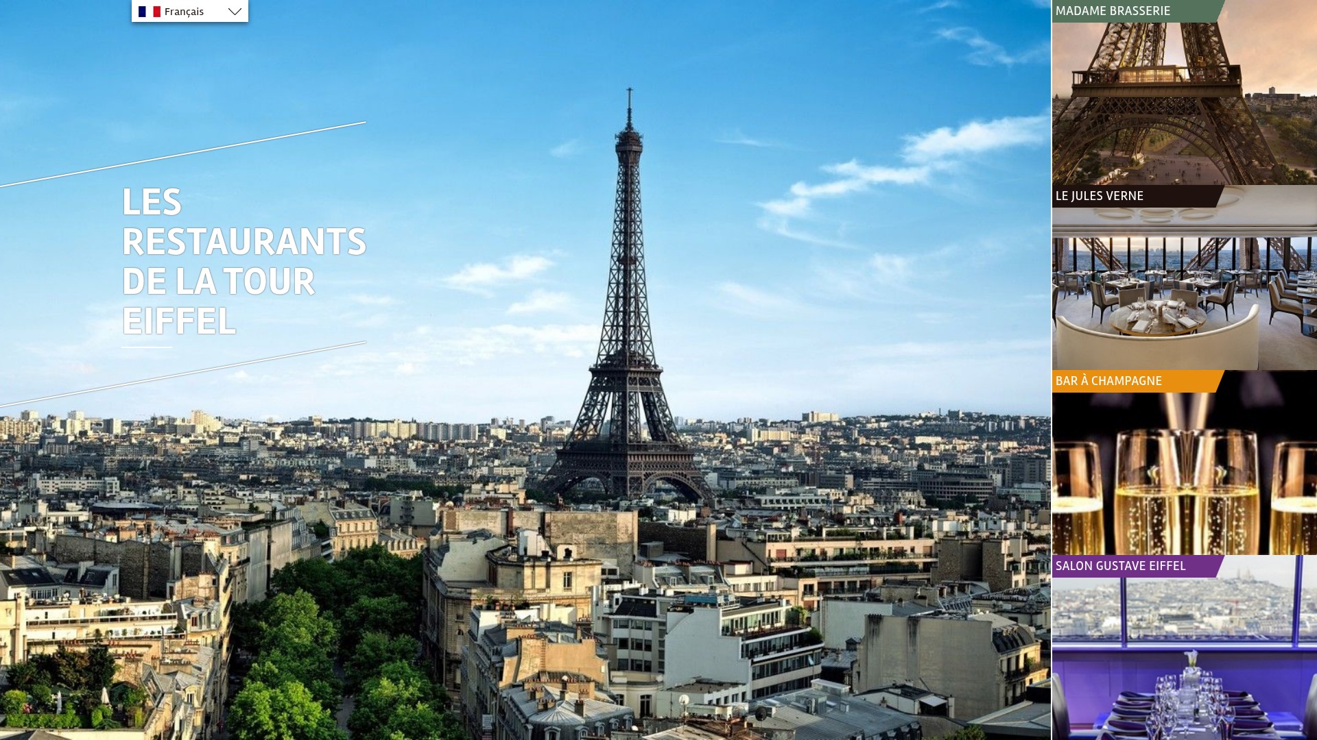 Screenshot of www.restaurants-toureiffel.com