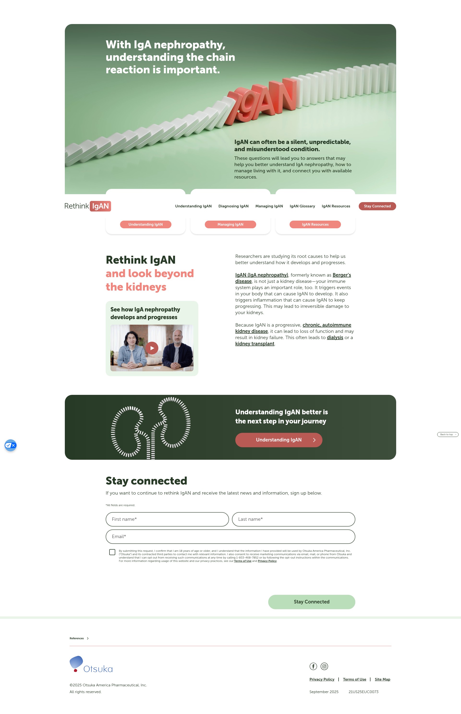 Screenshot of www.rethinkigan.com