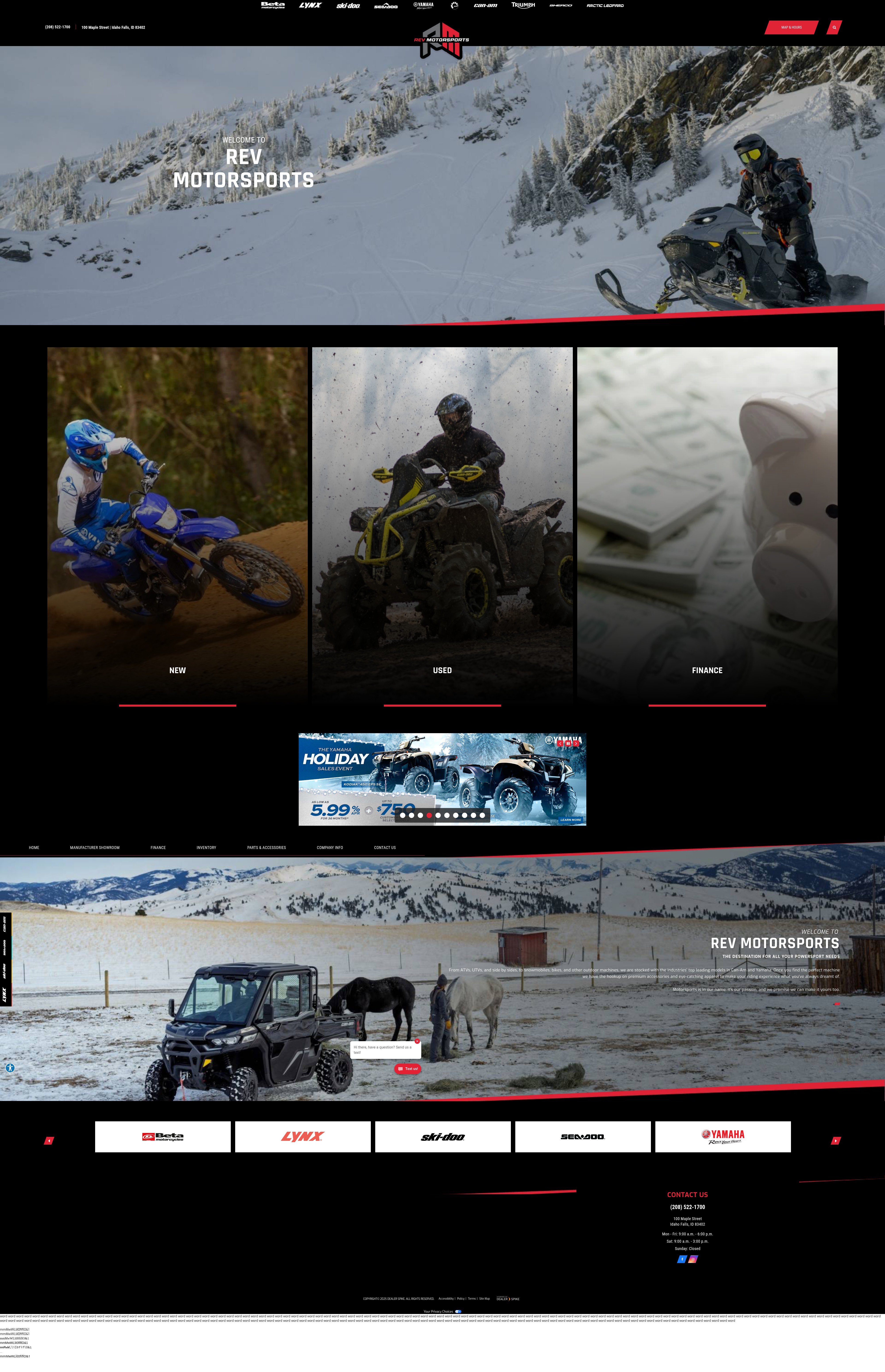 Screenshot of www.rev-motorsports.com