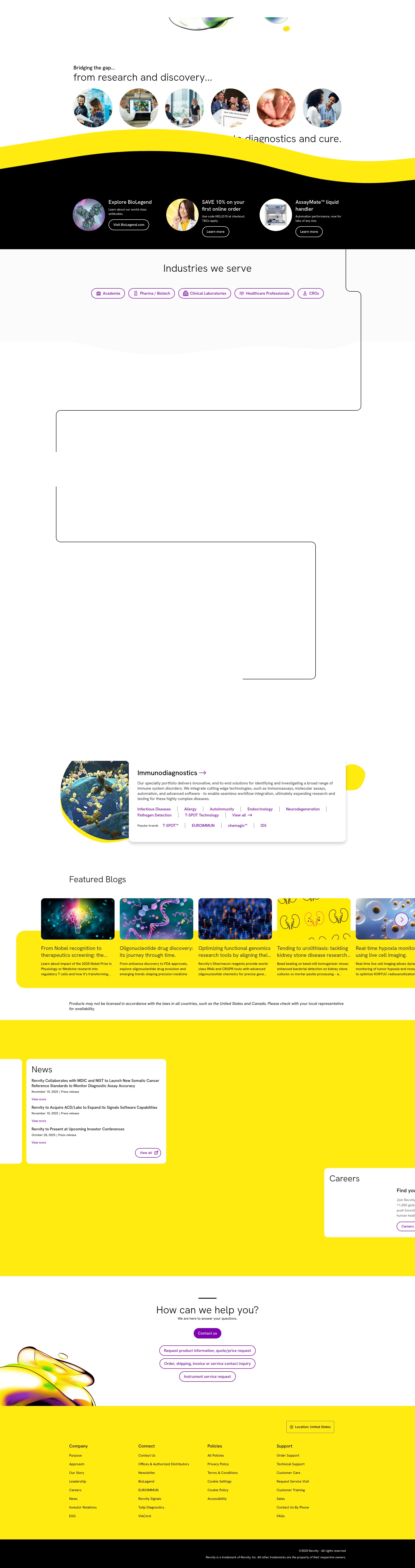 Screenshot of www.revvity.com