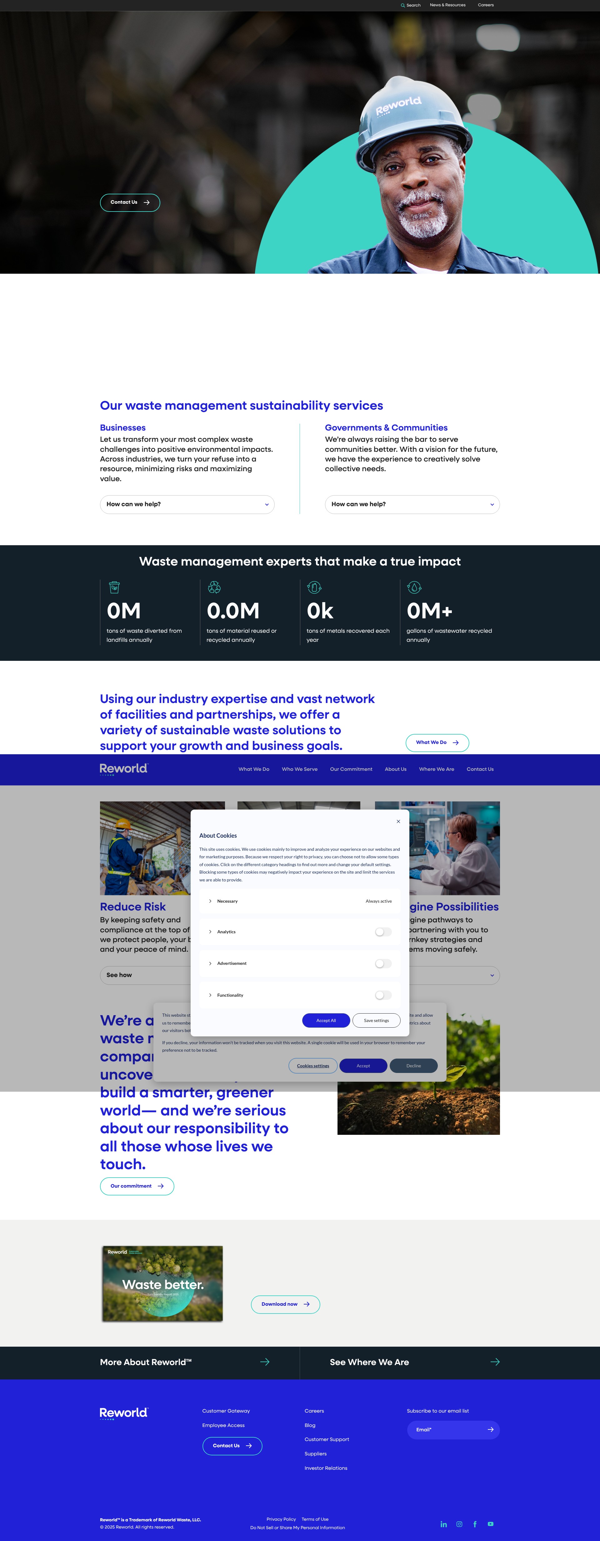 Screenshot of www.reworldwaste.com