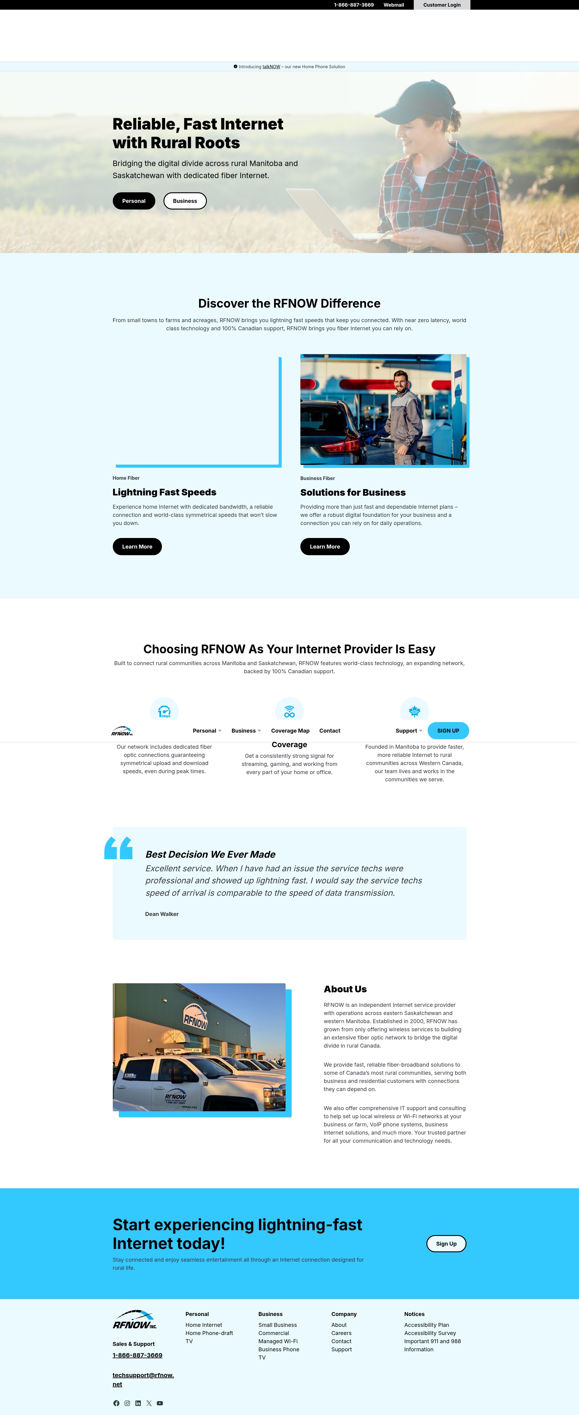 Screenshot of www.rfnow.com