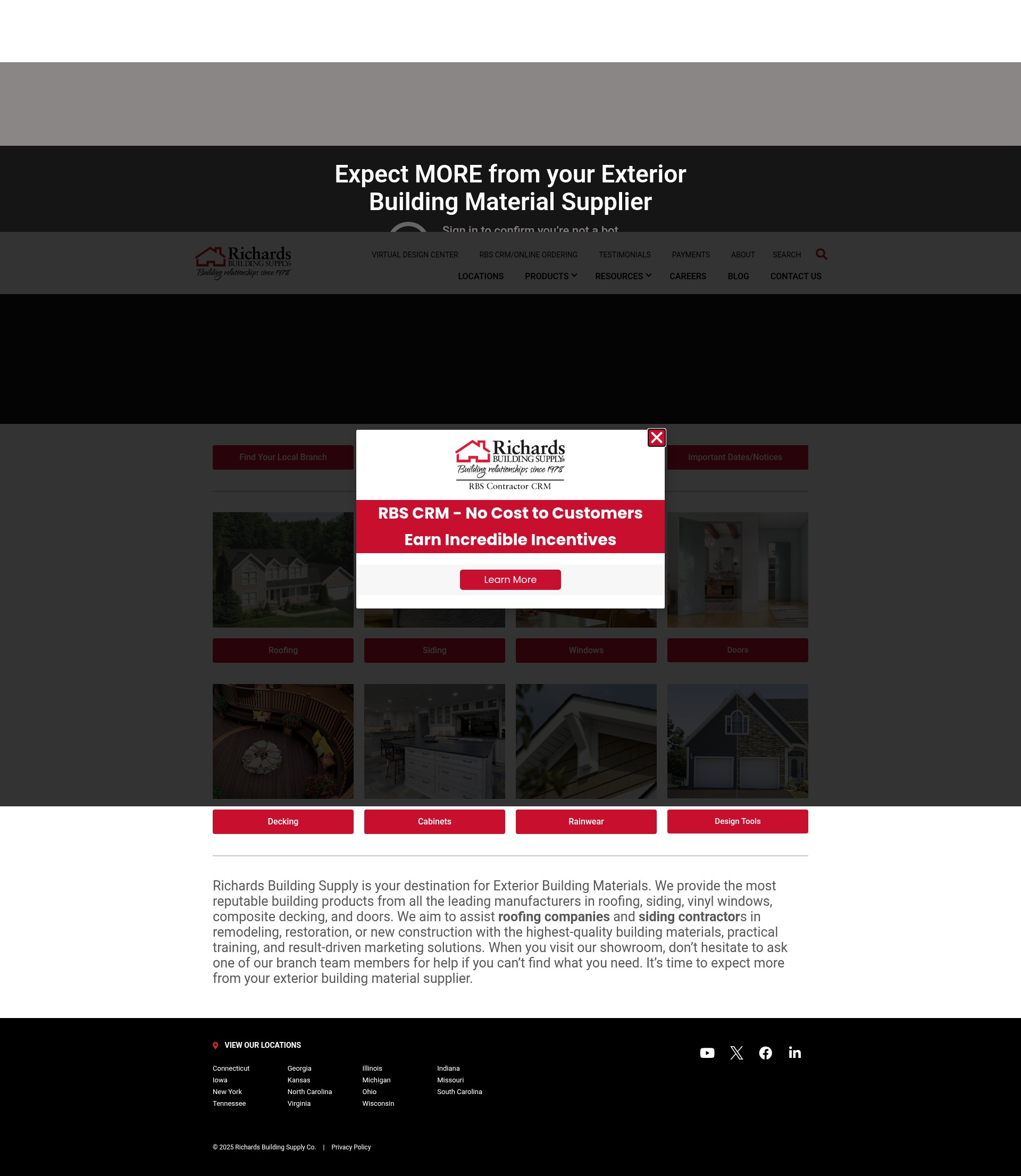 Screenshot of www.richards-supply.com