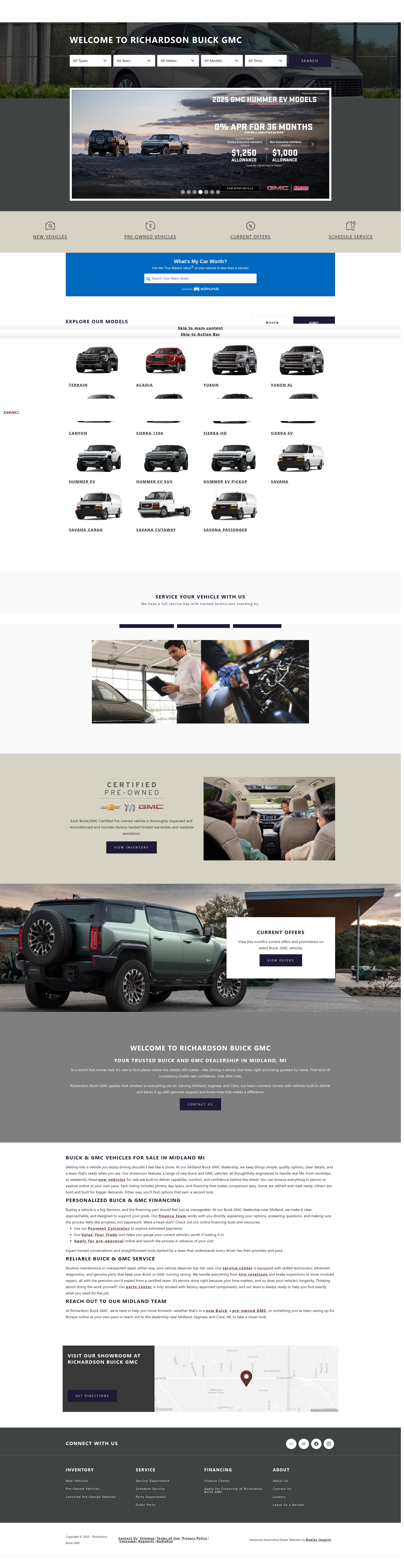 Screenshot of www.richardsonbuickgmc.com