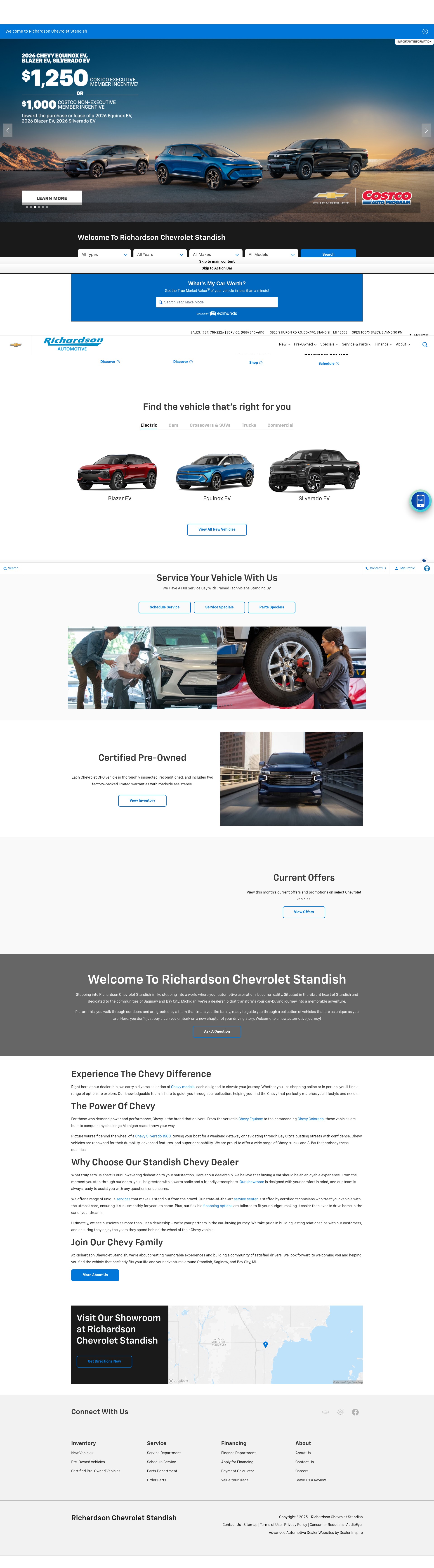 Screenshot of www.richardsonchevrolet.com