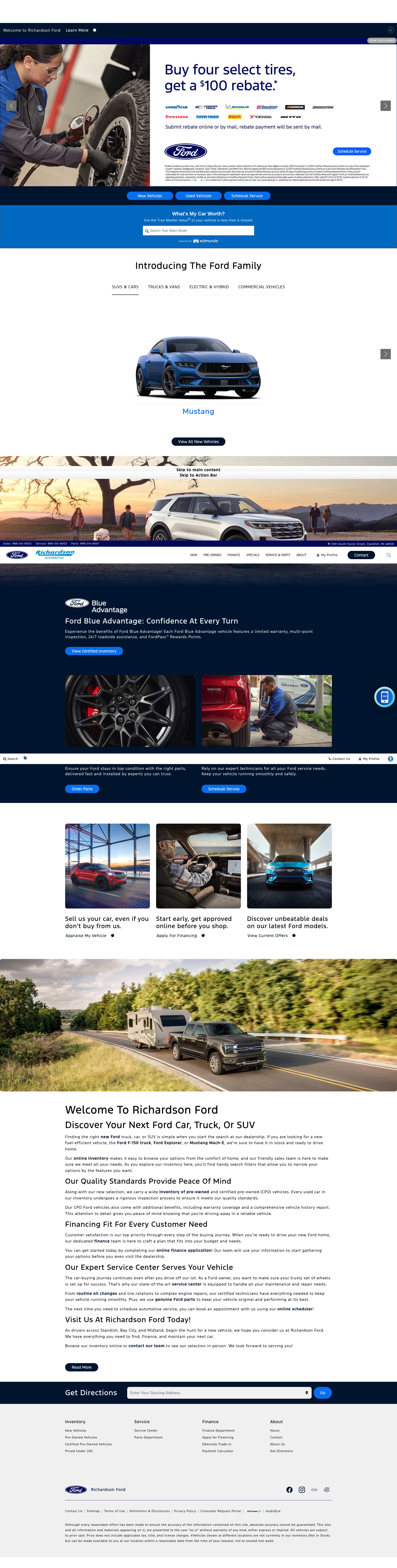 Screenshot of www.richardsonford.net