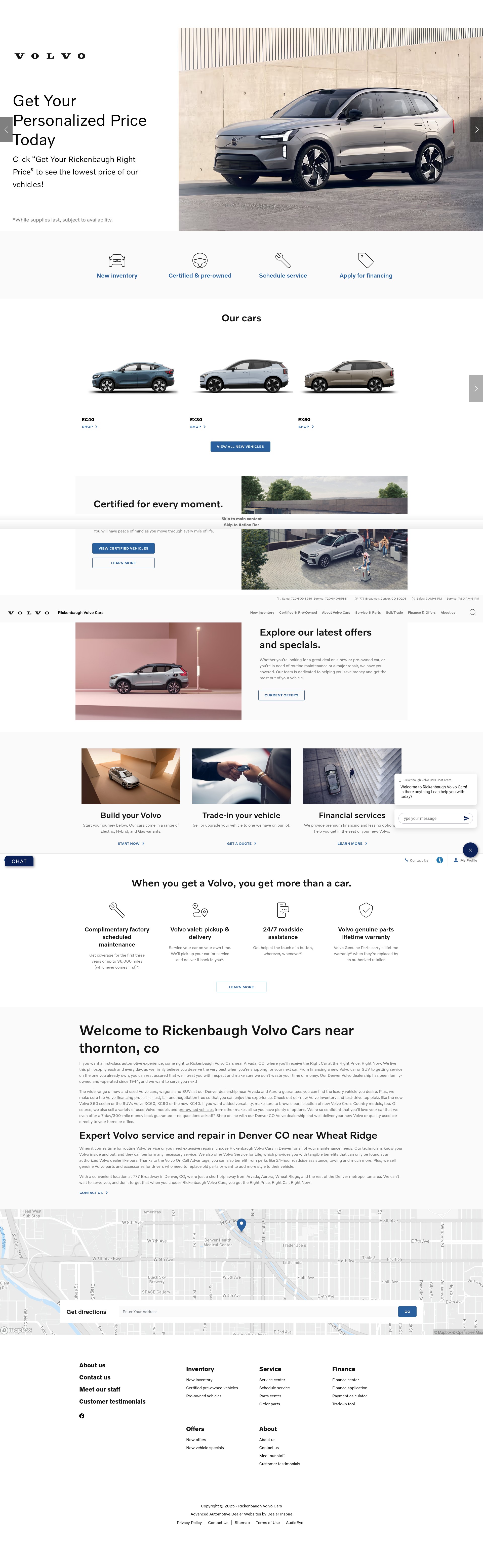 Screenshot of www.rickenbaughvolvocars.com