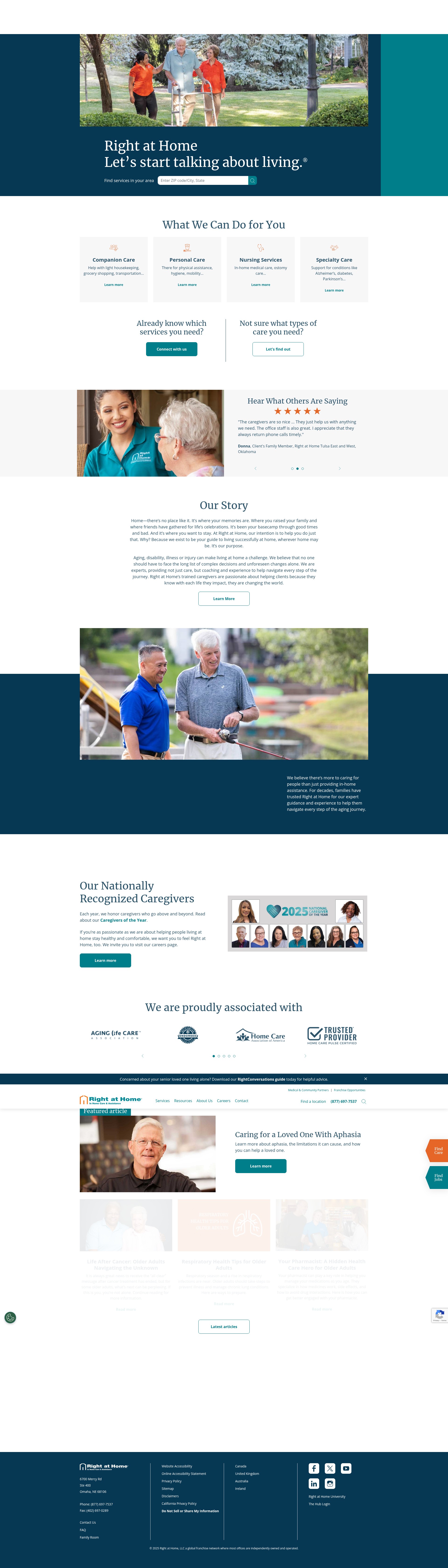 Screenshot of www.rightathome.net