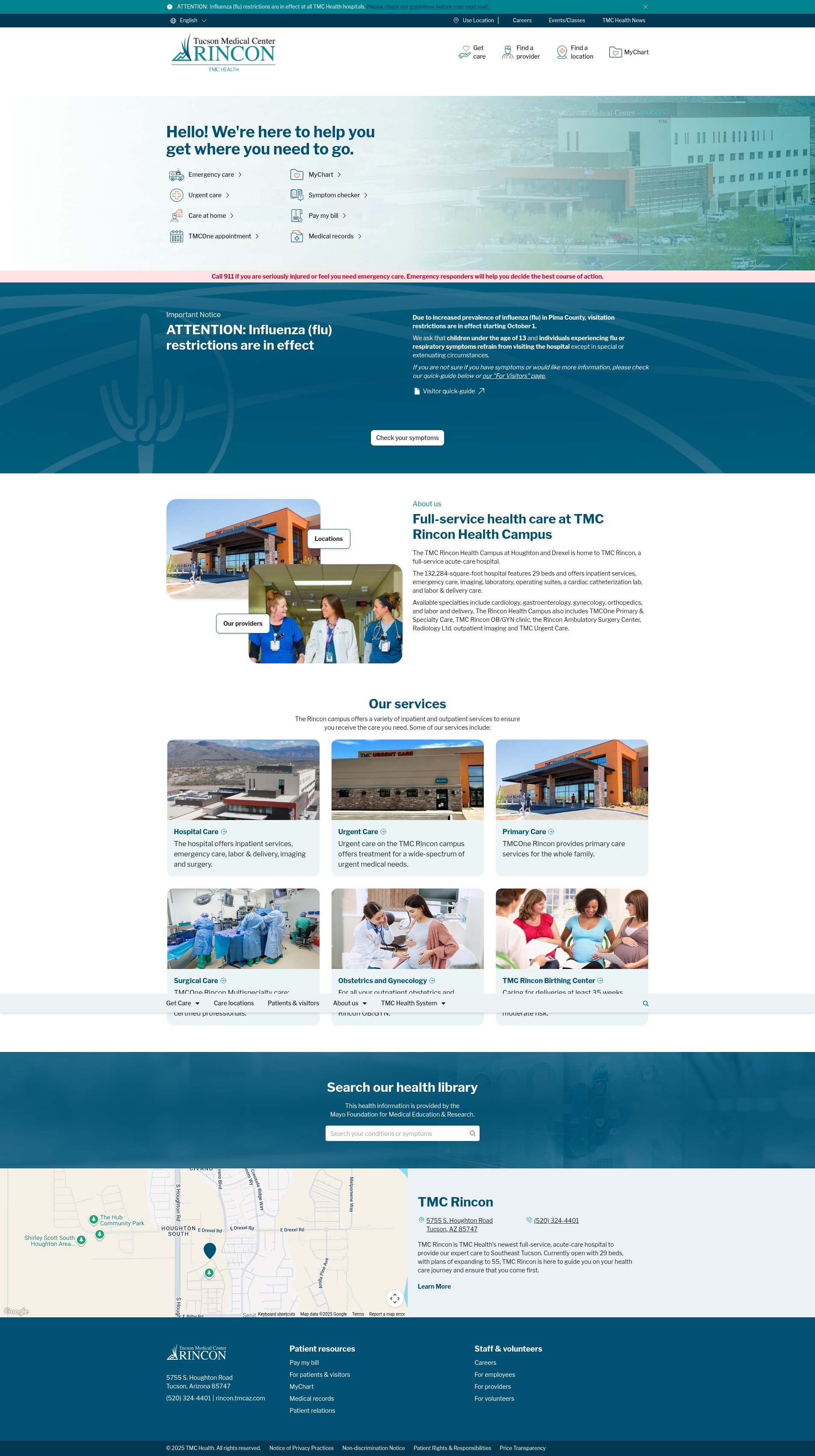 Screenshot of www.rincon.tmcaz.com