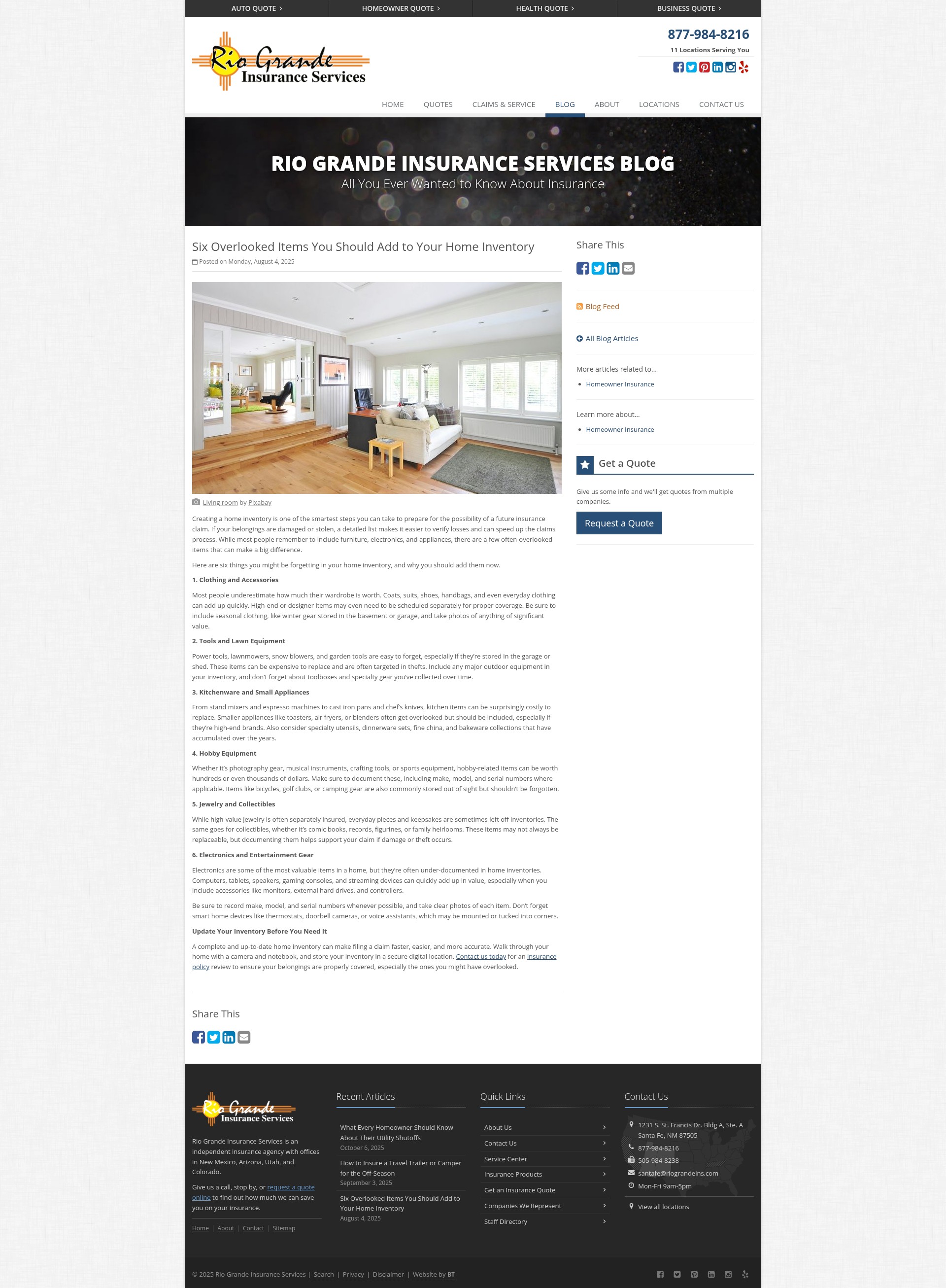 Screenshot of www.riograndeins.com
