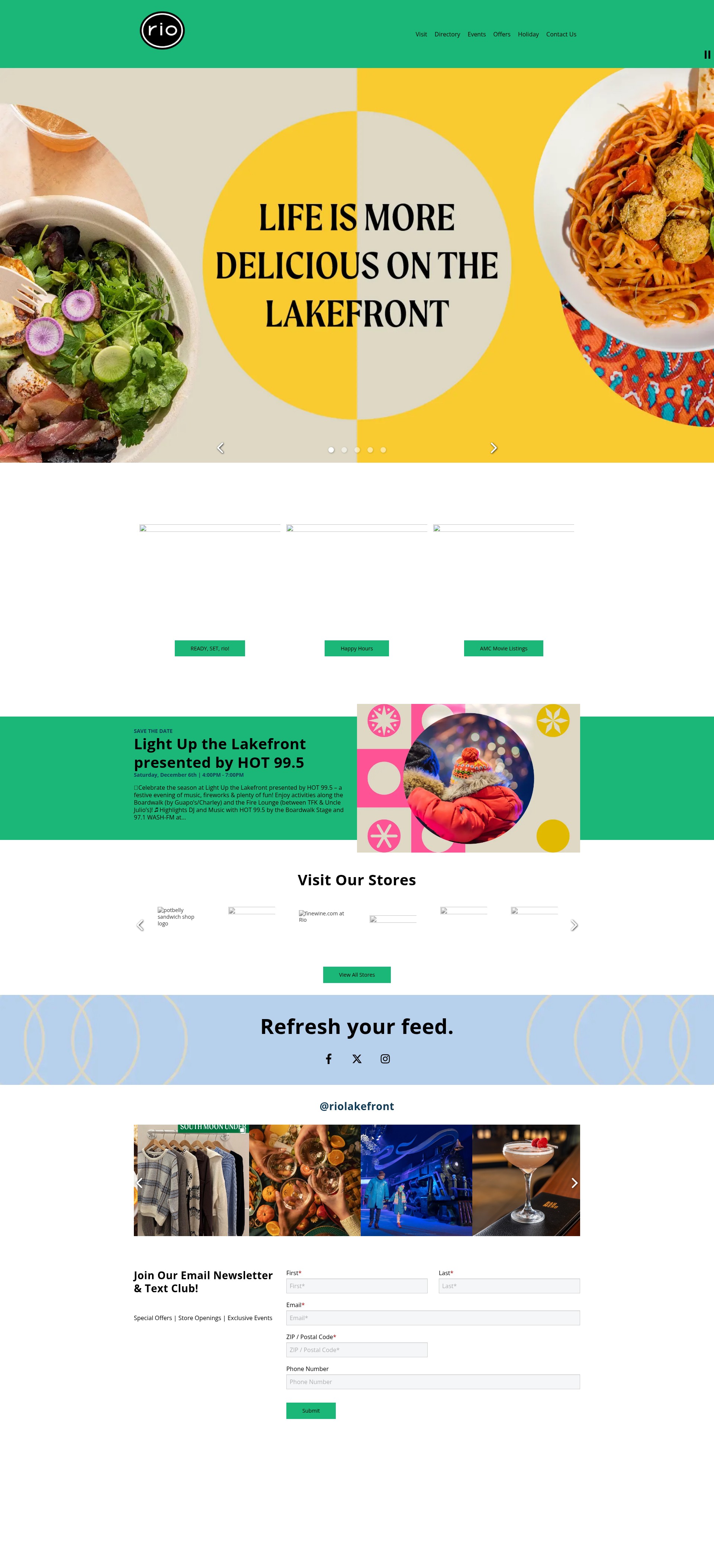 Screenshot of www.riolakefront.com
