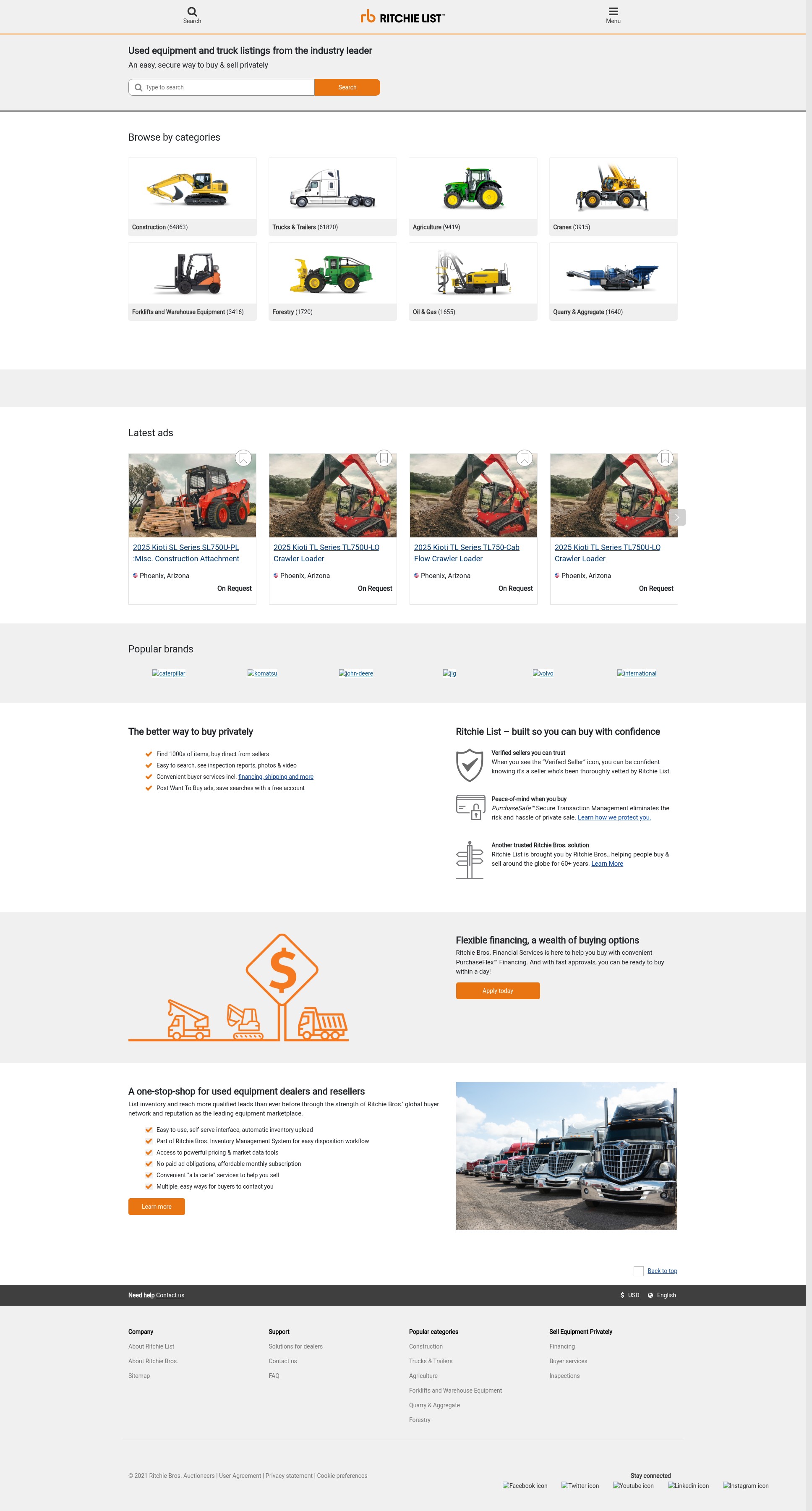 Screenshot of www.ritchielist.com