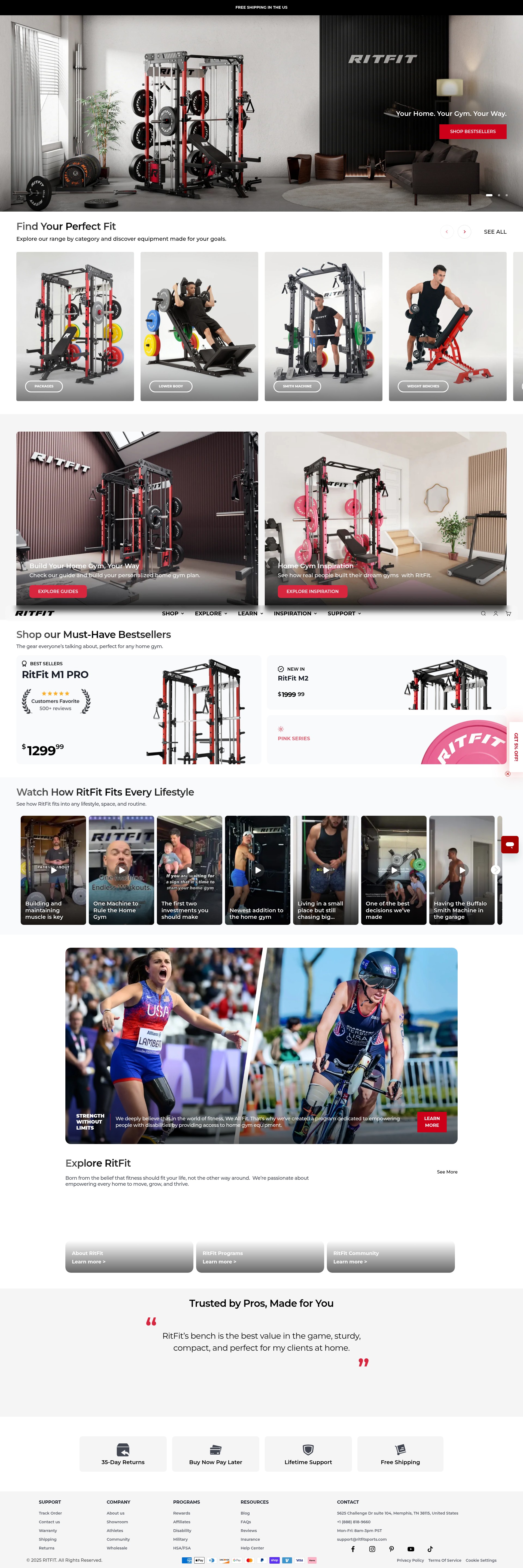 Screenshot of www.ritfitsports.com