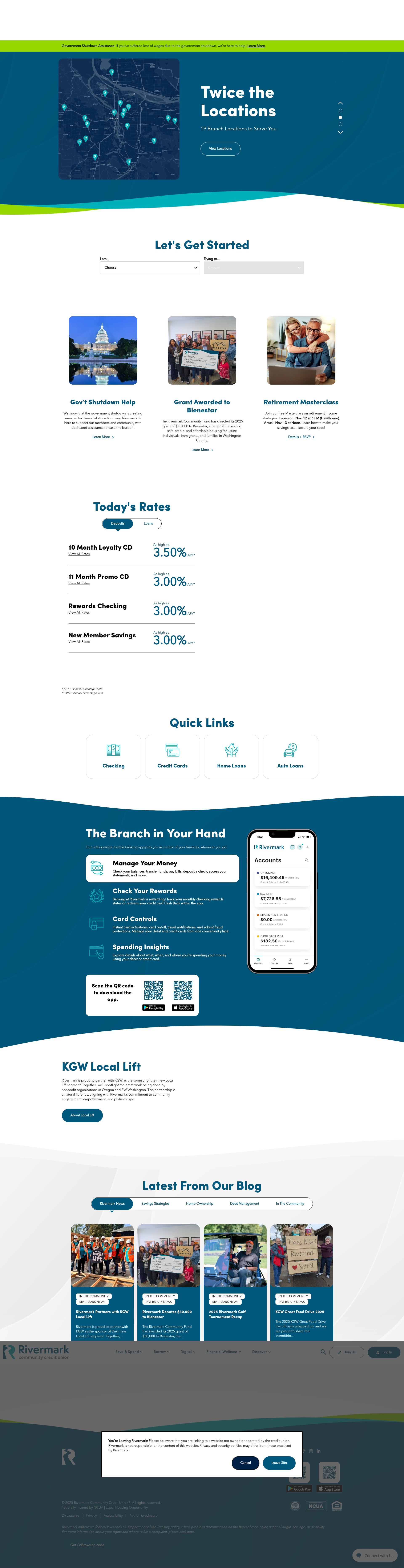 Screenshot of www.rivermarkcu.org