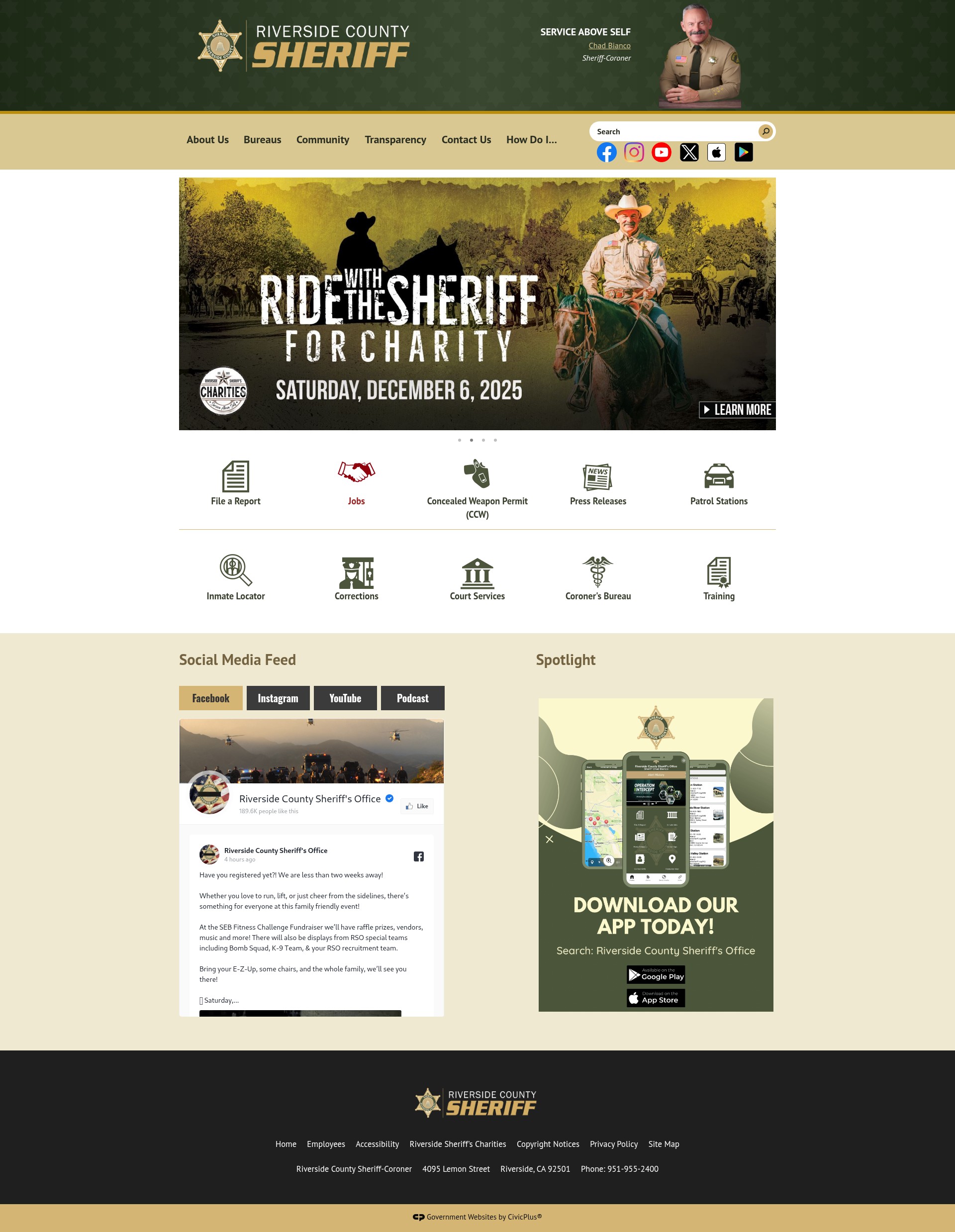 Screenshot of www.riversidesheriff.org