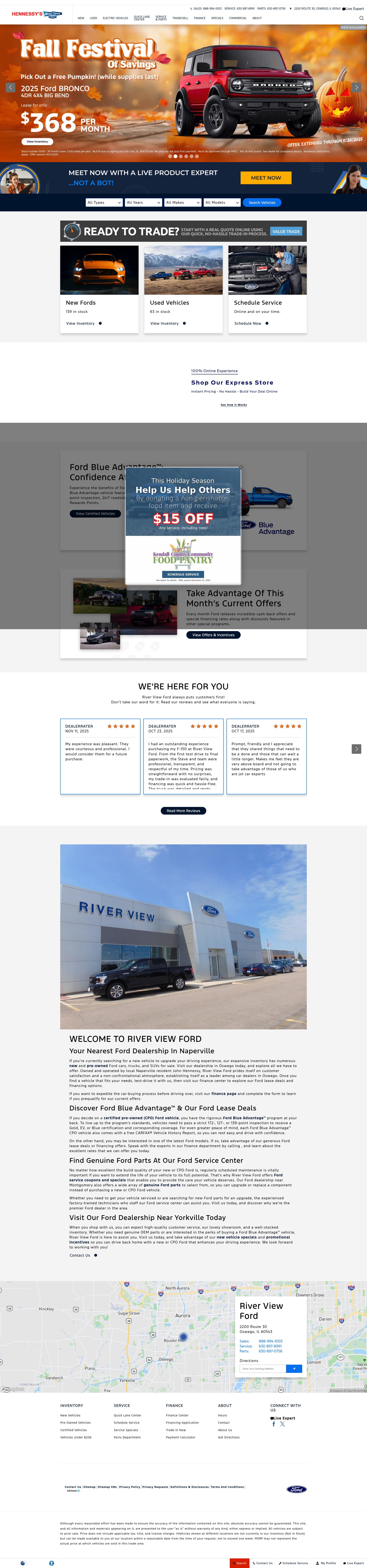 Screenshot of www.riverviewford.com