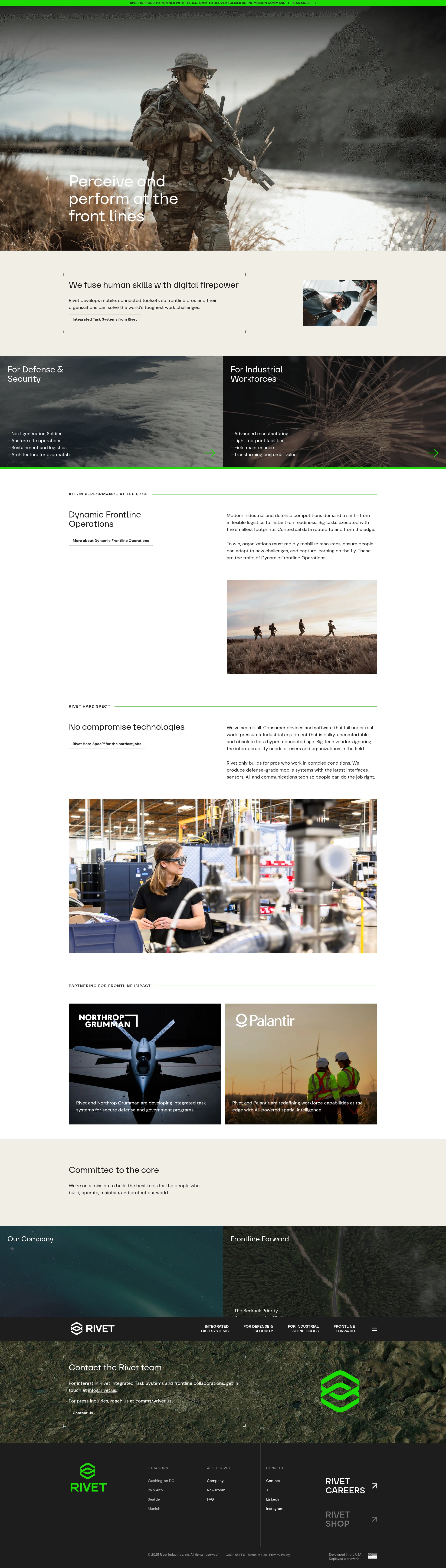 Screenshot of www.rivet.us