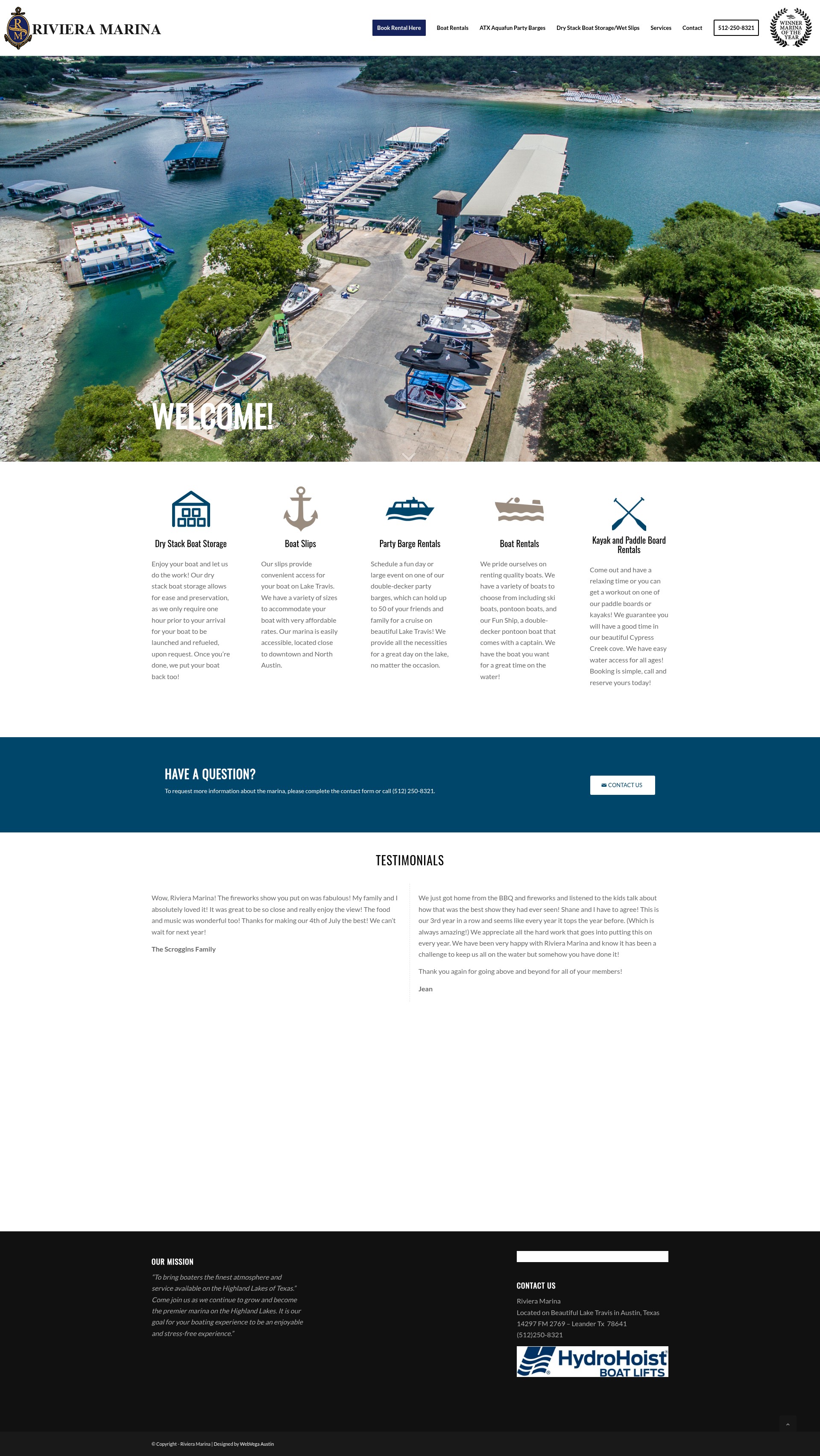 Screenshot of www.rivieramarina.com