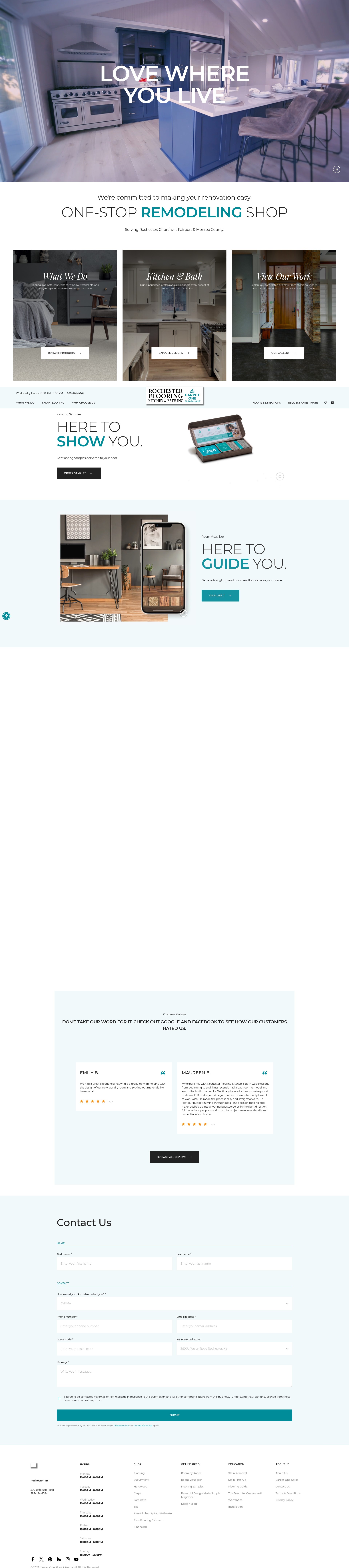 Screenshot of www.rlcflooring.com