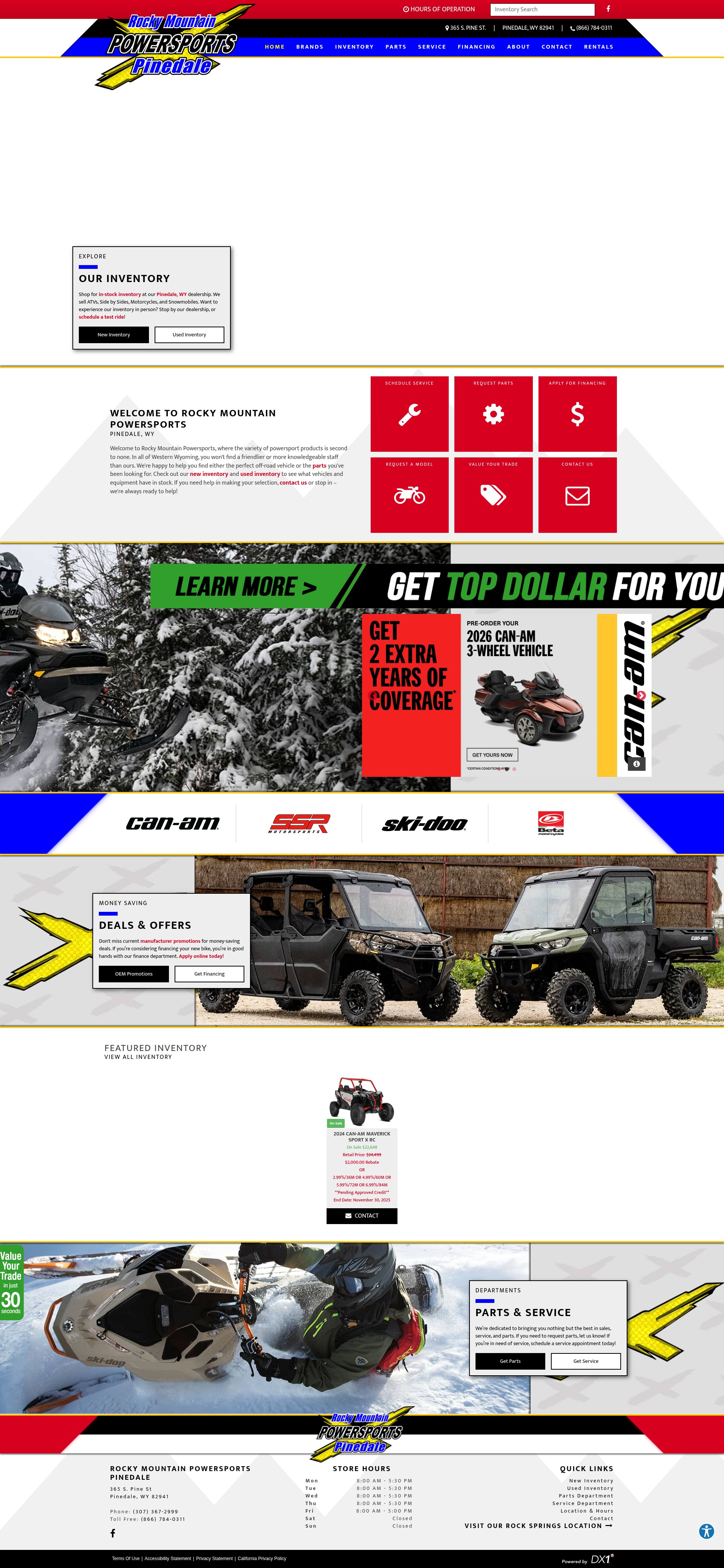 Screenshot of www.rmpspinedale.com