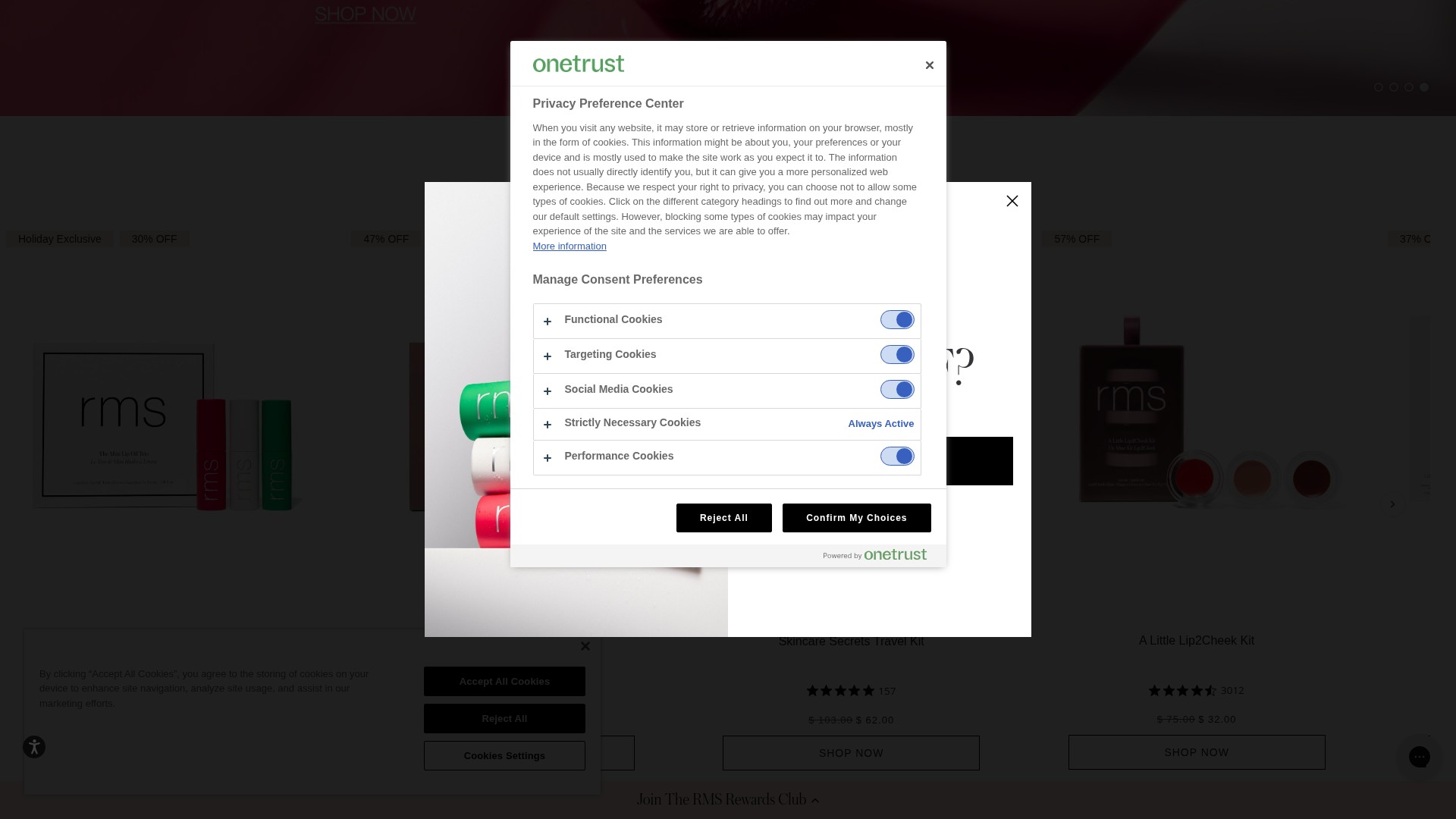 Screenshot of www.rmsbeauty.com