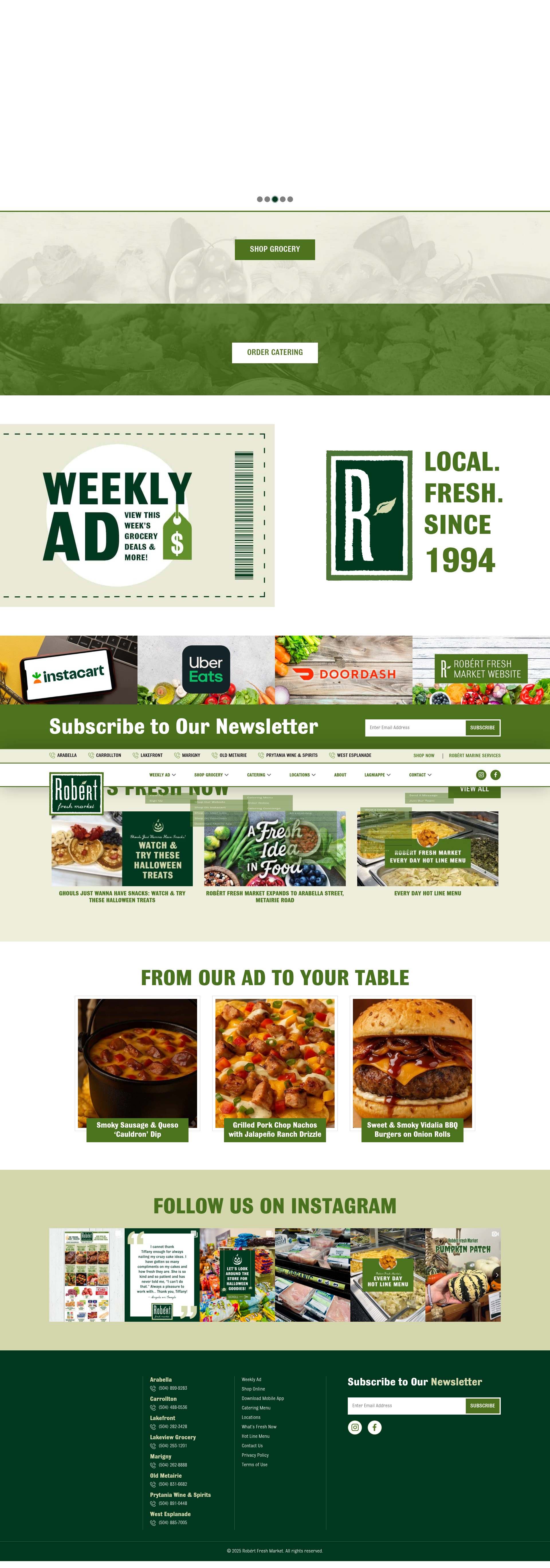 Screenshot of www.robertfreshmarket.com